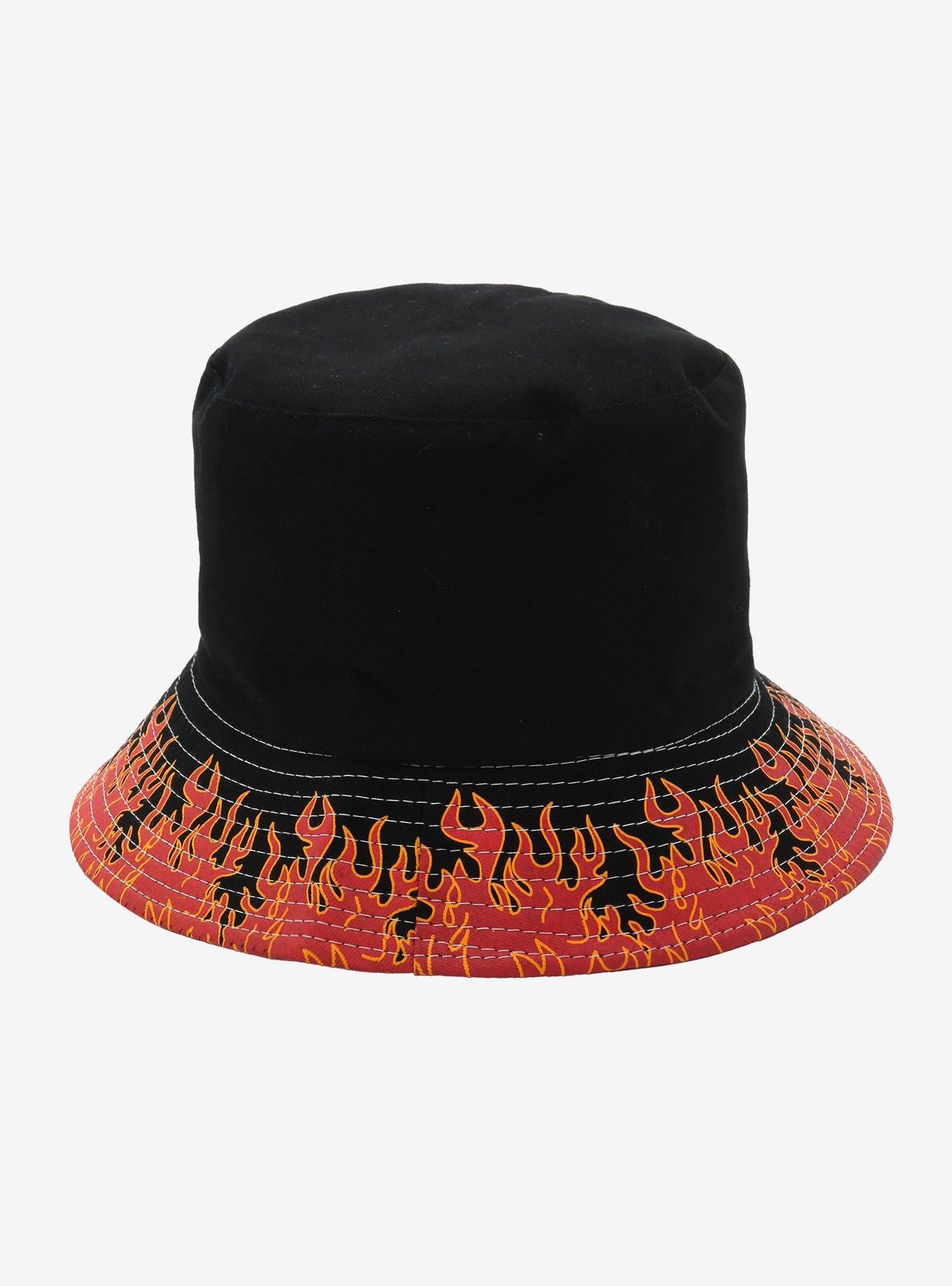 Flames Reversible Bucket Hat, , alternate