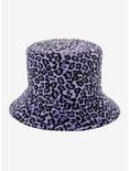 Lavender Leopard Reversible Bucket Hat, , alternate