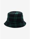 Green Plaid Reversible Bucket Hat, , alternate