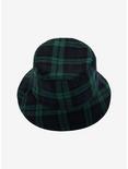 Green Plaid Reversible Bucket Hat, , alternate