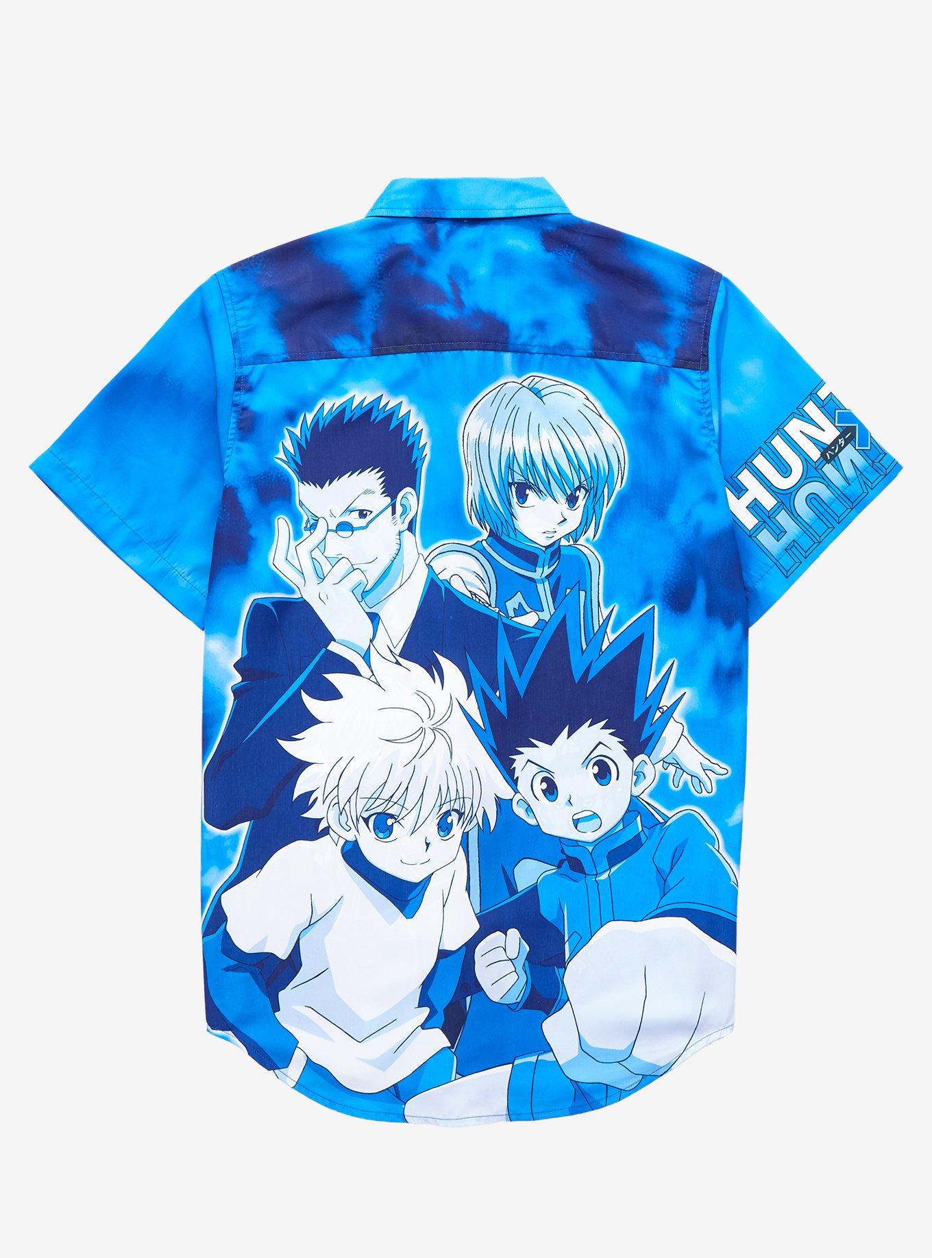 Hunter X Hunter Group Woven Button-Up, WHITE, alternate