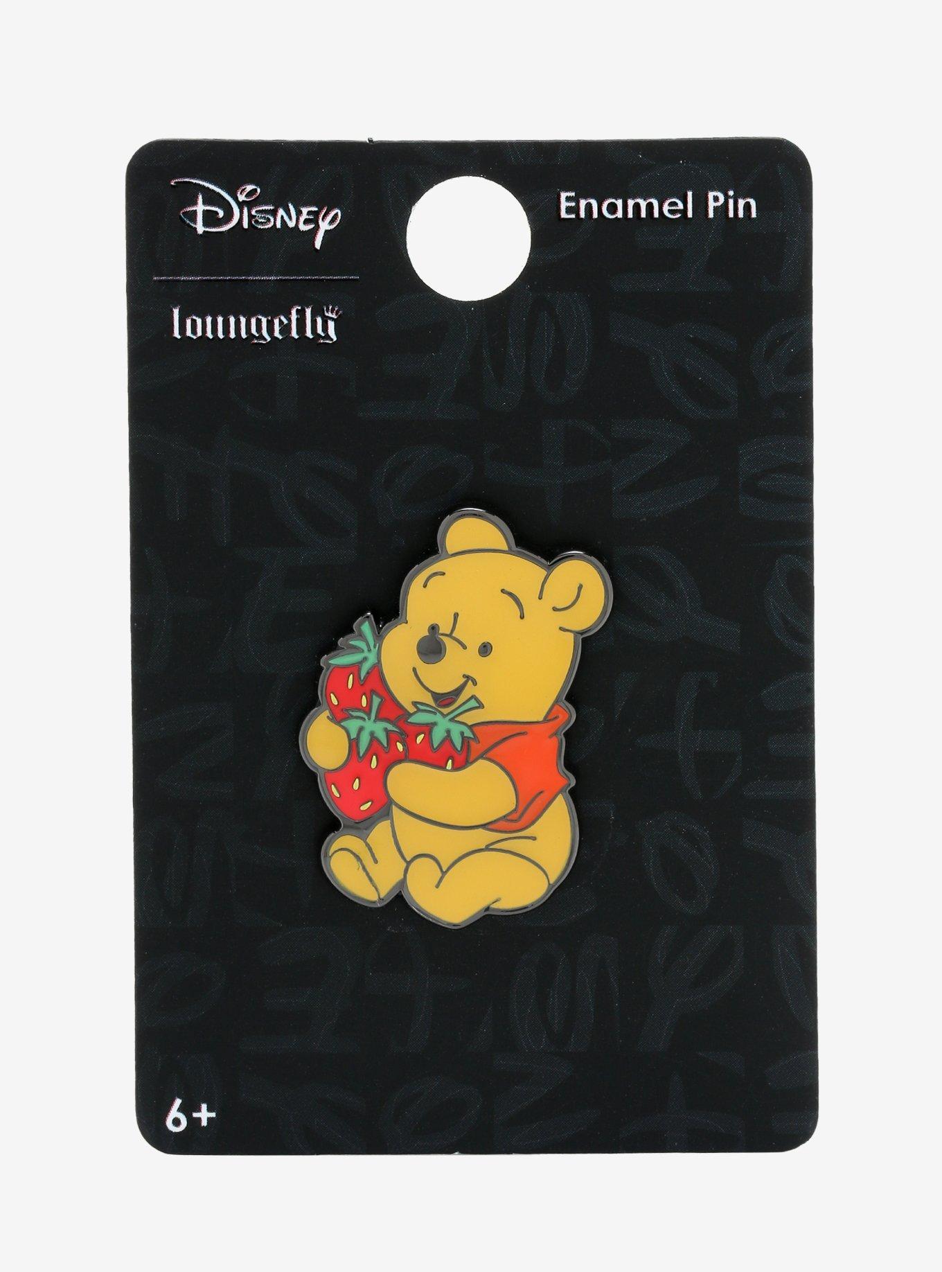 Loungefly Disney Winnie The Pooh Strawberry Enamel Pin, , alternate