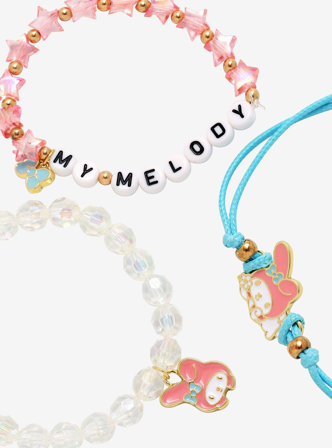 My Melody Bead Bracelet Set, , alternate
