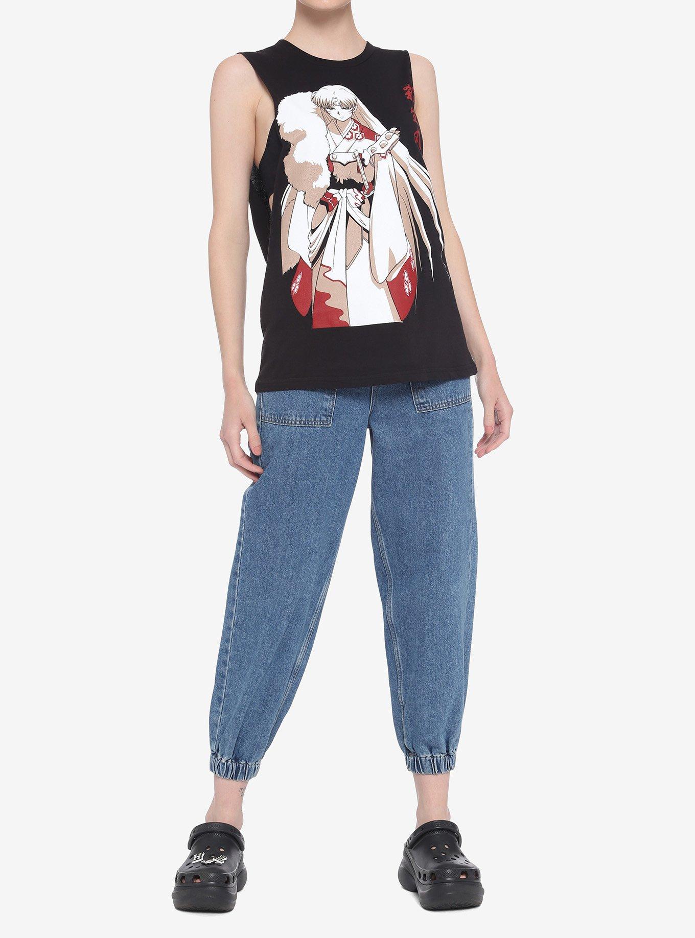 InuYasha Sesshomaru Red & White Girls Muscle Top, MULTI, alternate