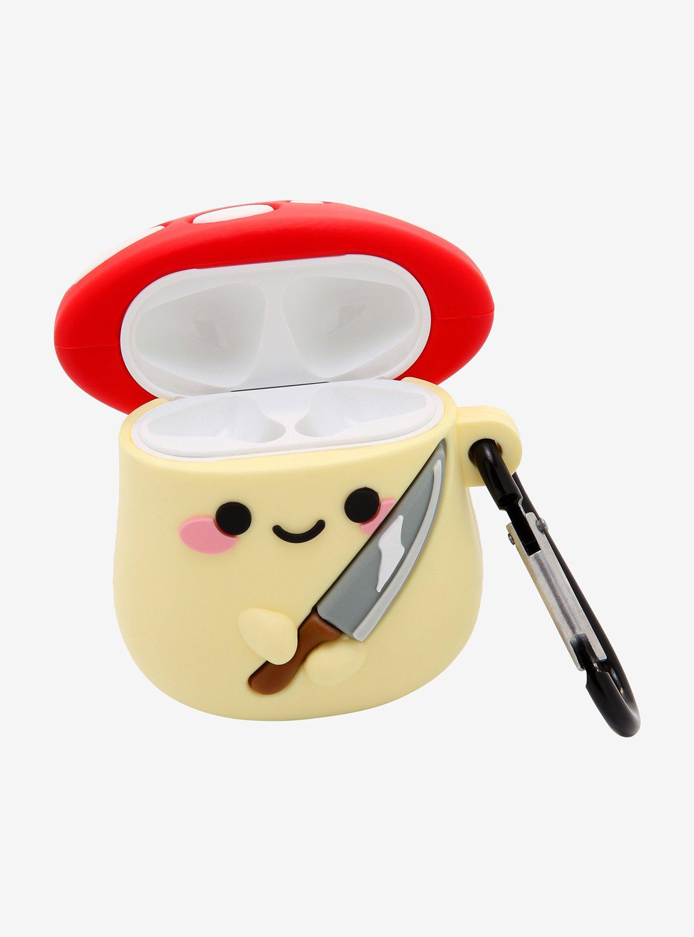 Mushroom With Knife Wireless Earbud Case Cover, , alternate