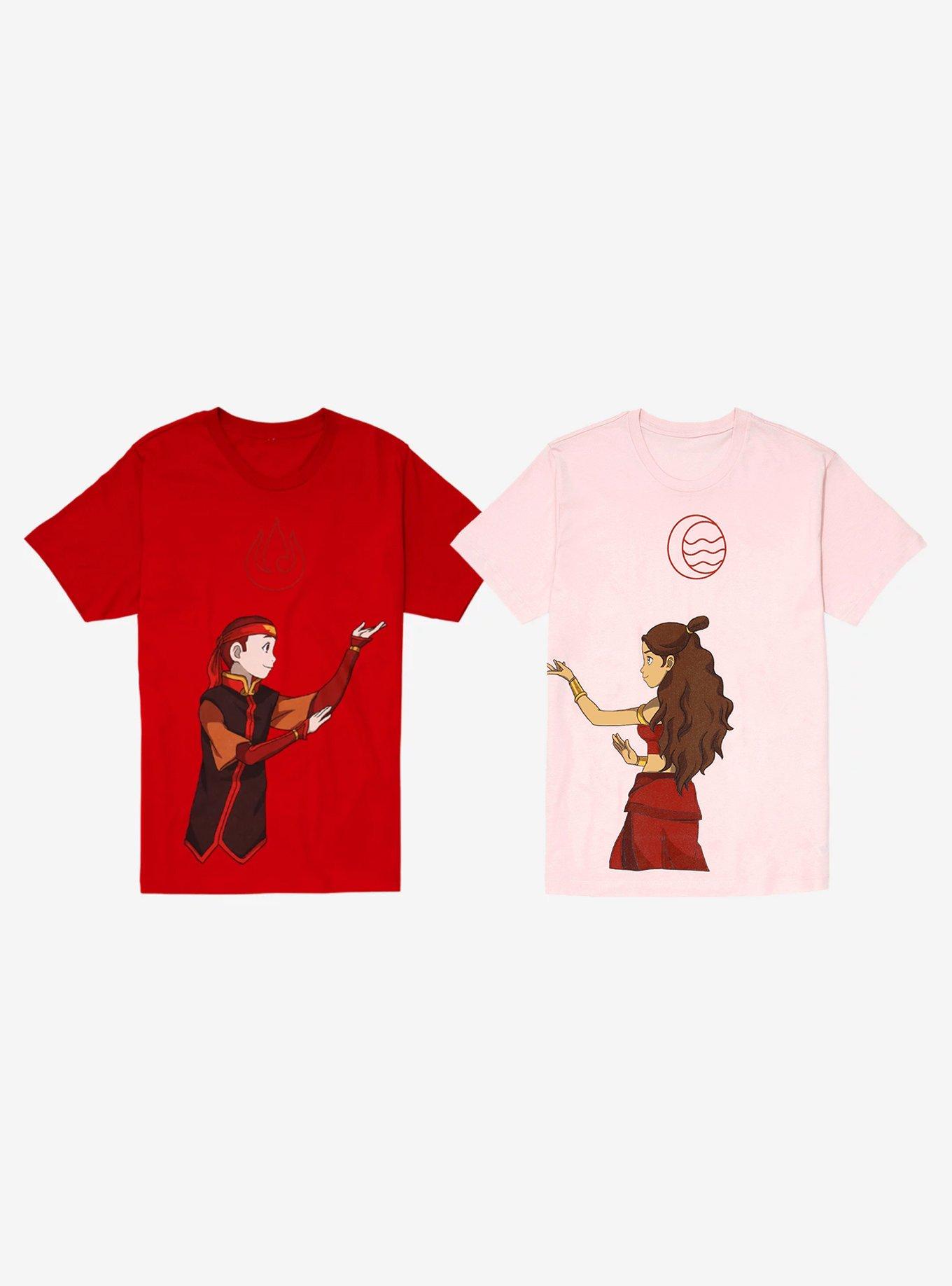 Avatar: The Last Airbender Aang Fire Nation Couples T-Shirt - BoxLunch Exclusive, DARK RED, alternate