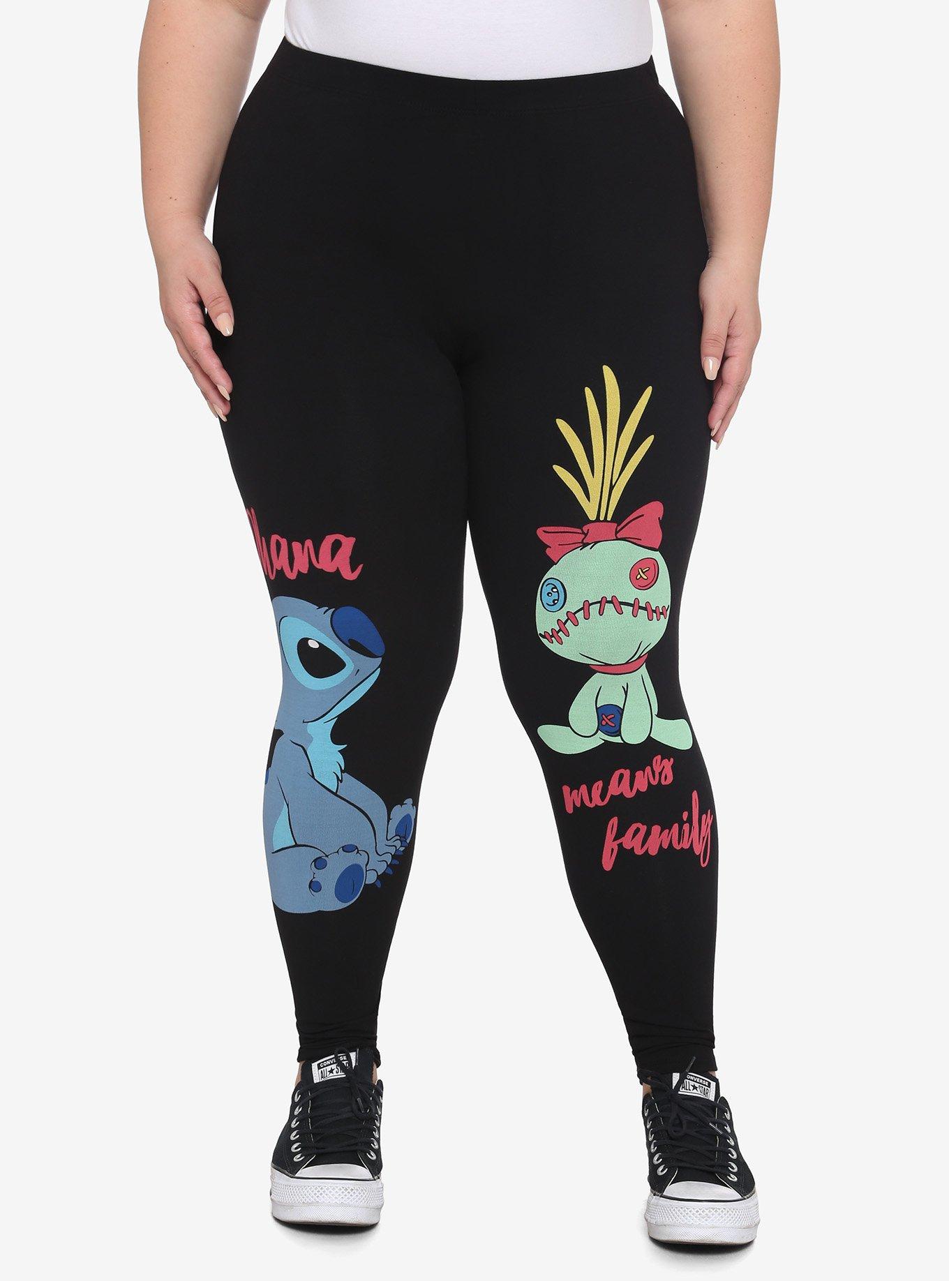 Disney Lilo & Stitch Scrump & Stitch Leggings Plus Size, MULTI, alternate