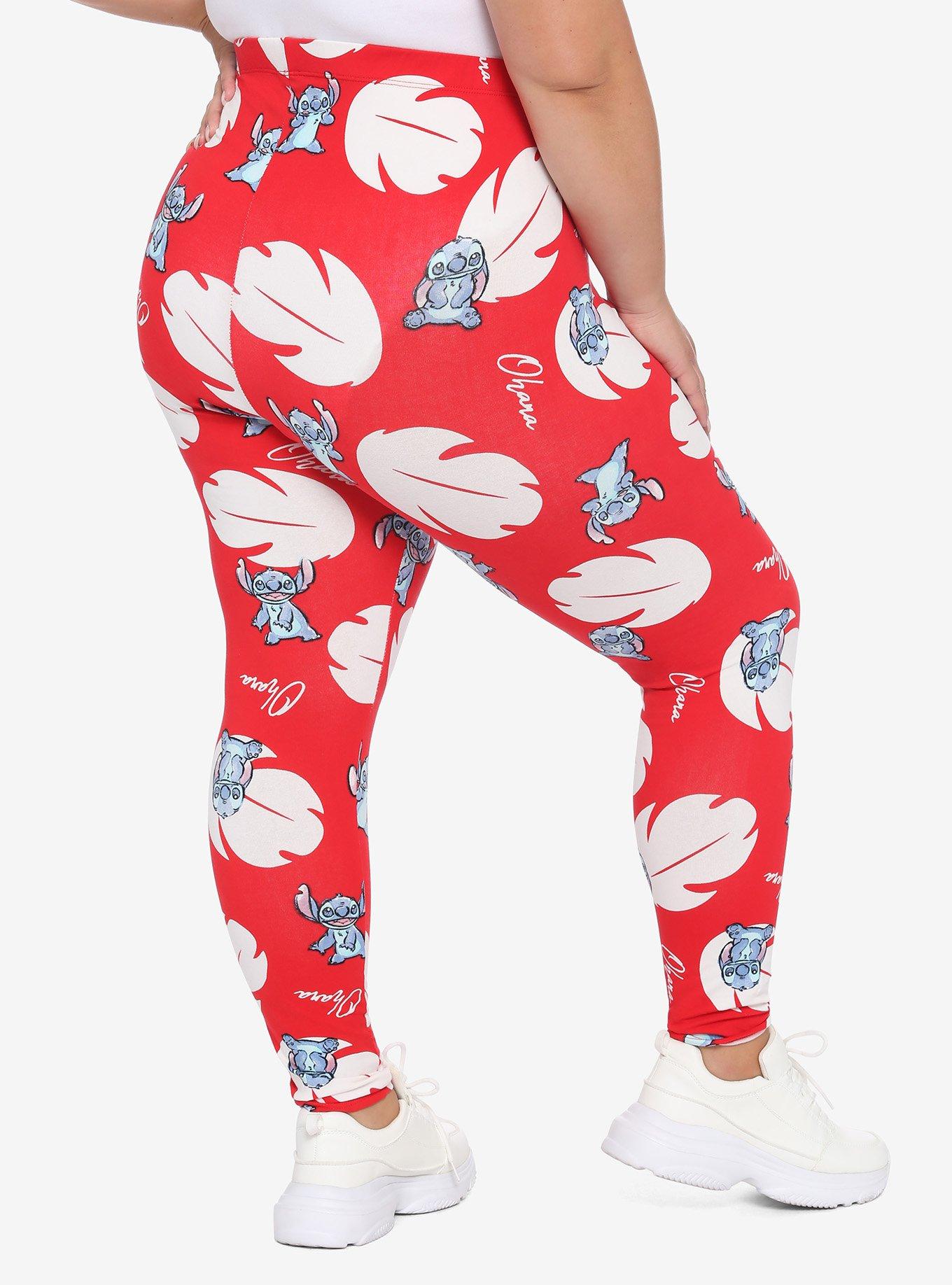 Disney Lilo & Stitch Leaf & Stitch Leggings Plus Size, MULTI, alternate