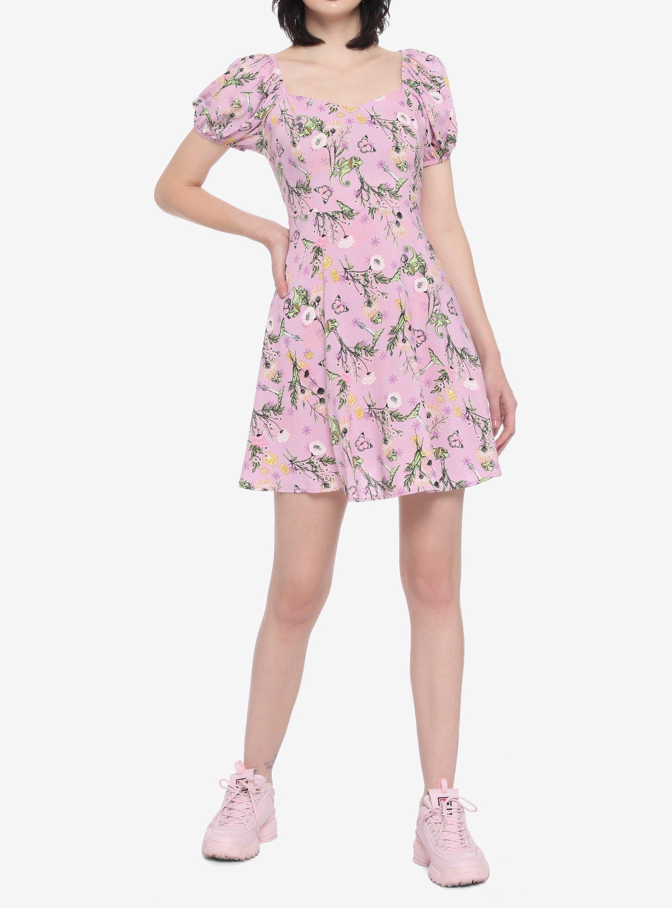 Disney Tangled Pascal Floral Sweetheart Dress, MULTI, alternate