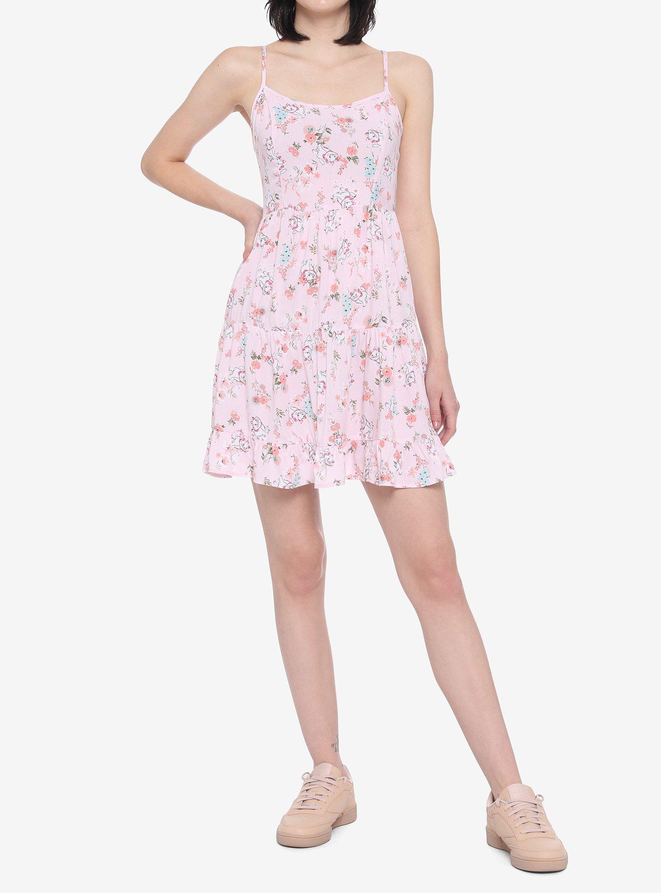 Disney The Aristocats Marie Floral Tiered Dress, MULTI, alternate