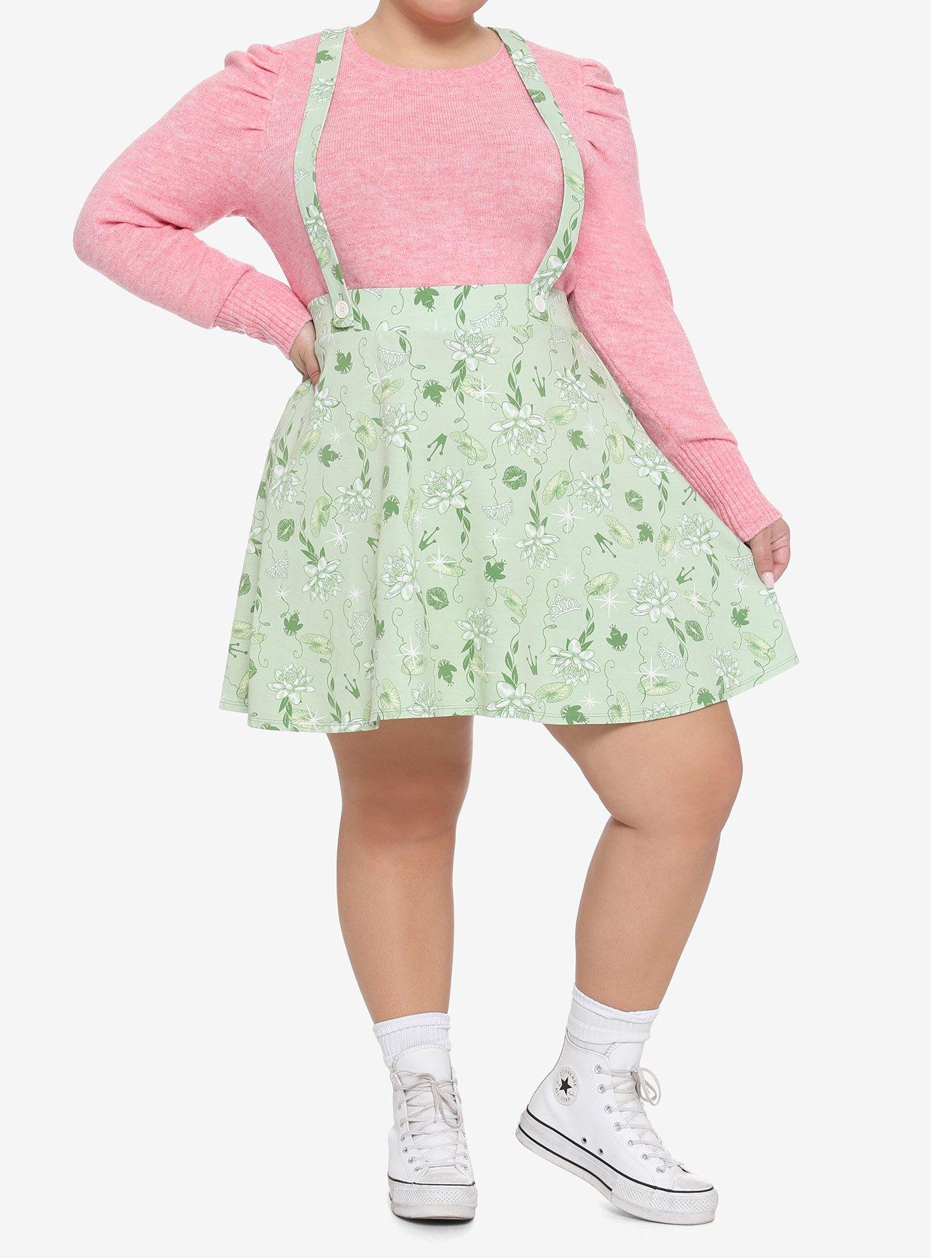Disney Princess And The Frog Icons Suspender Skirt Plus Size, MULTI, alternate