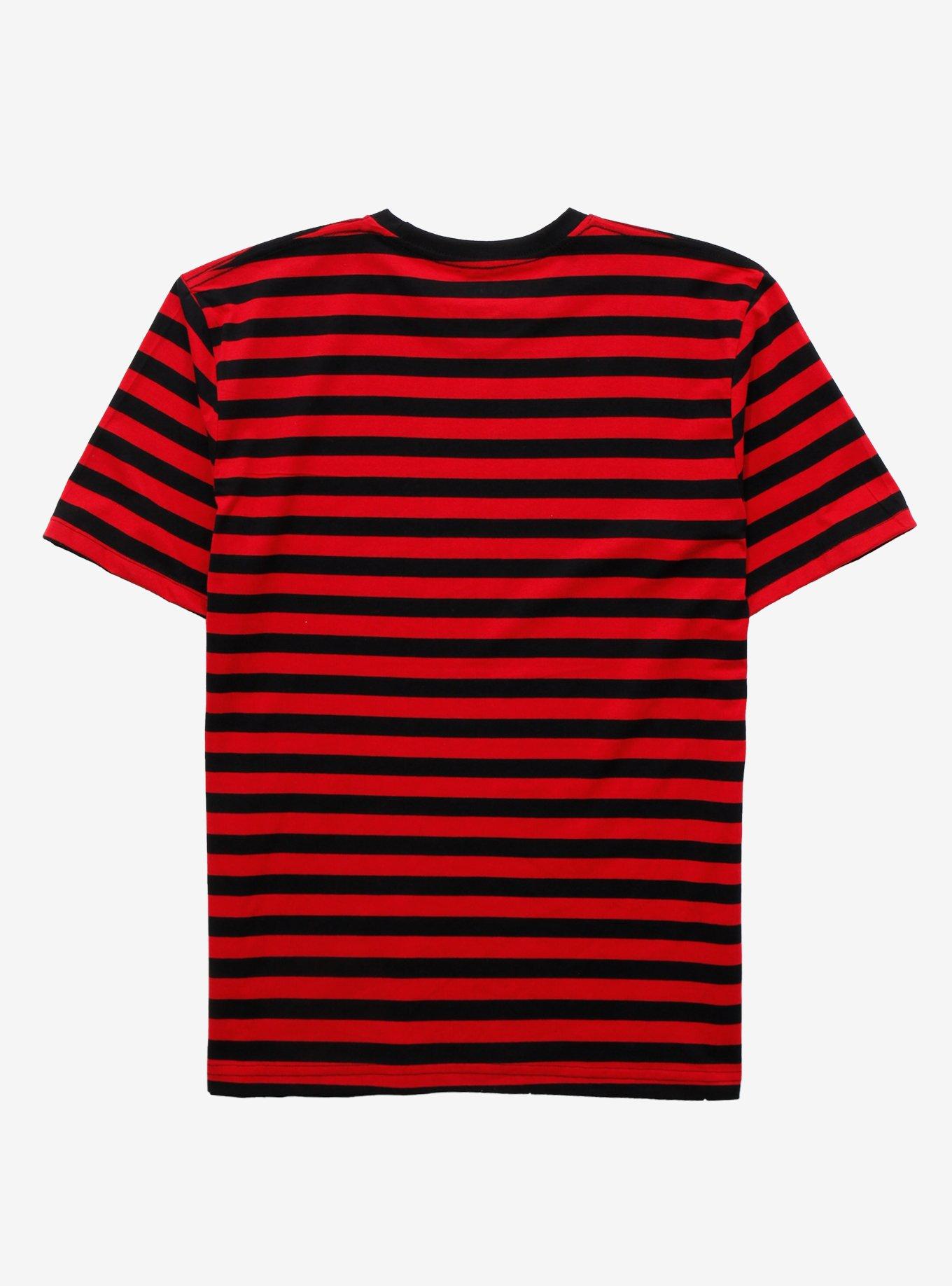 Red & Black Stripe T-Shirt, STRIPES - RED, alternate