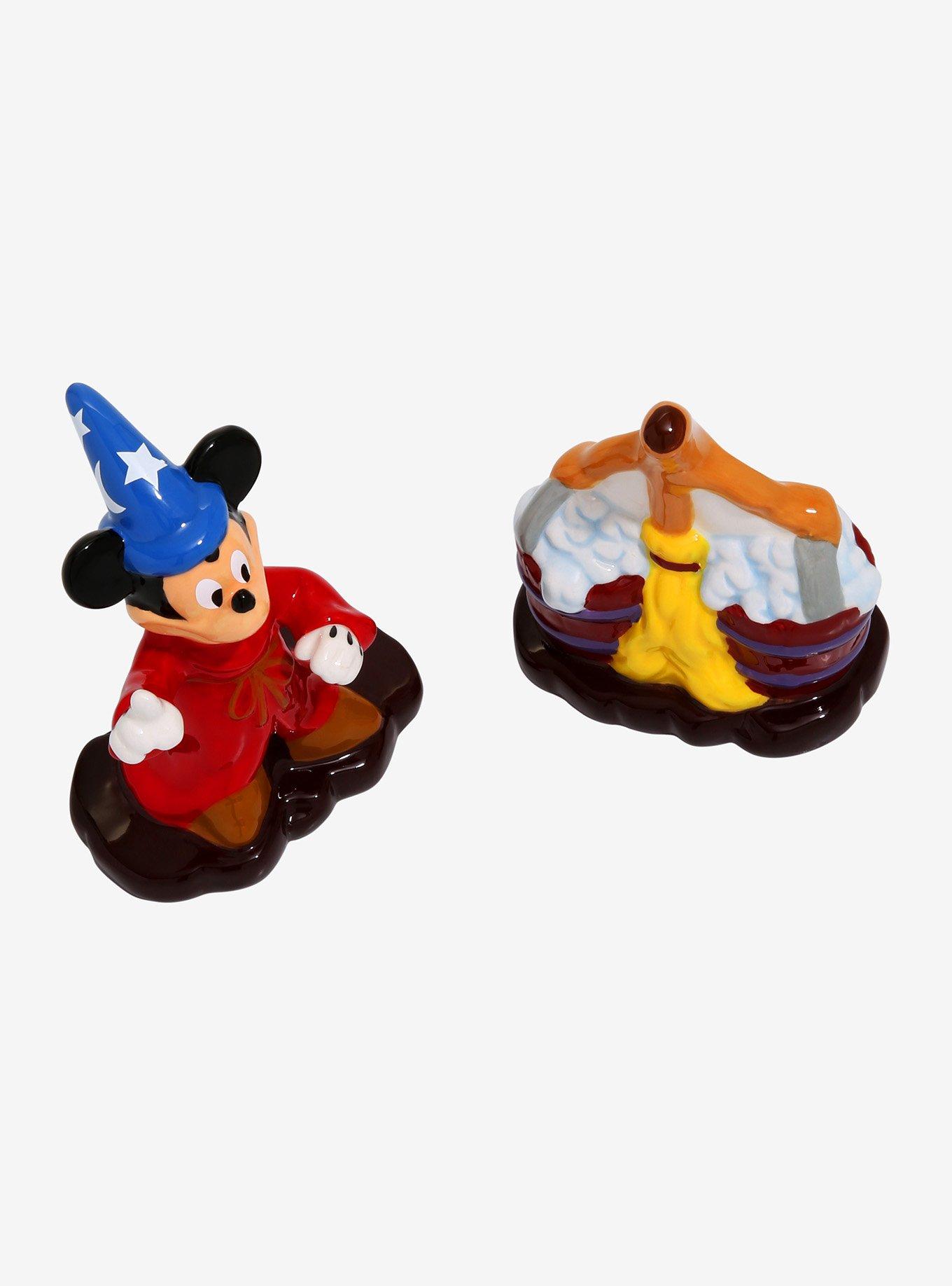 Disney Fantasia Sorcerer Mickey Mouse & Magic Broom Salt & Pepper Shaker Set, , alternate