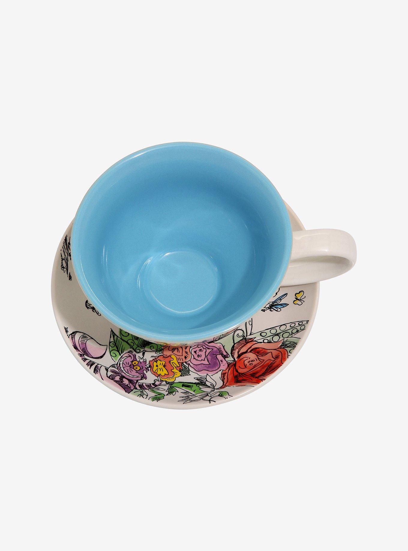 Disney Alice In Wonderland Sketch Teacup & Saucer Set, , alternate