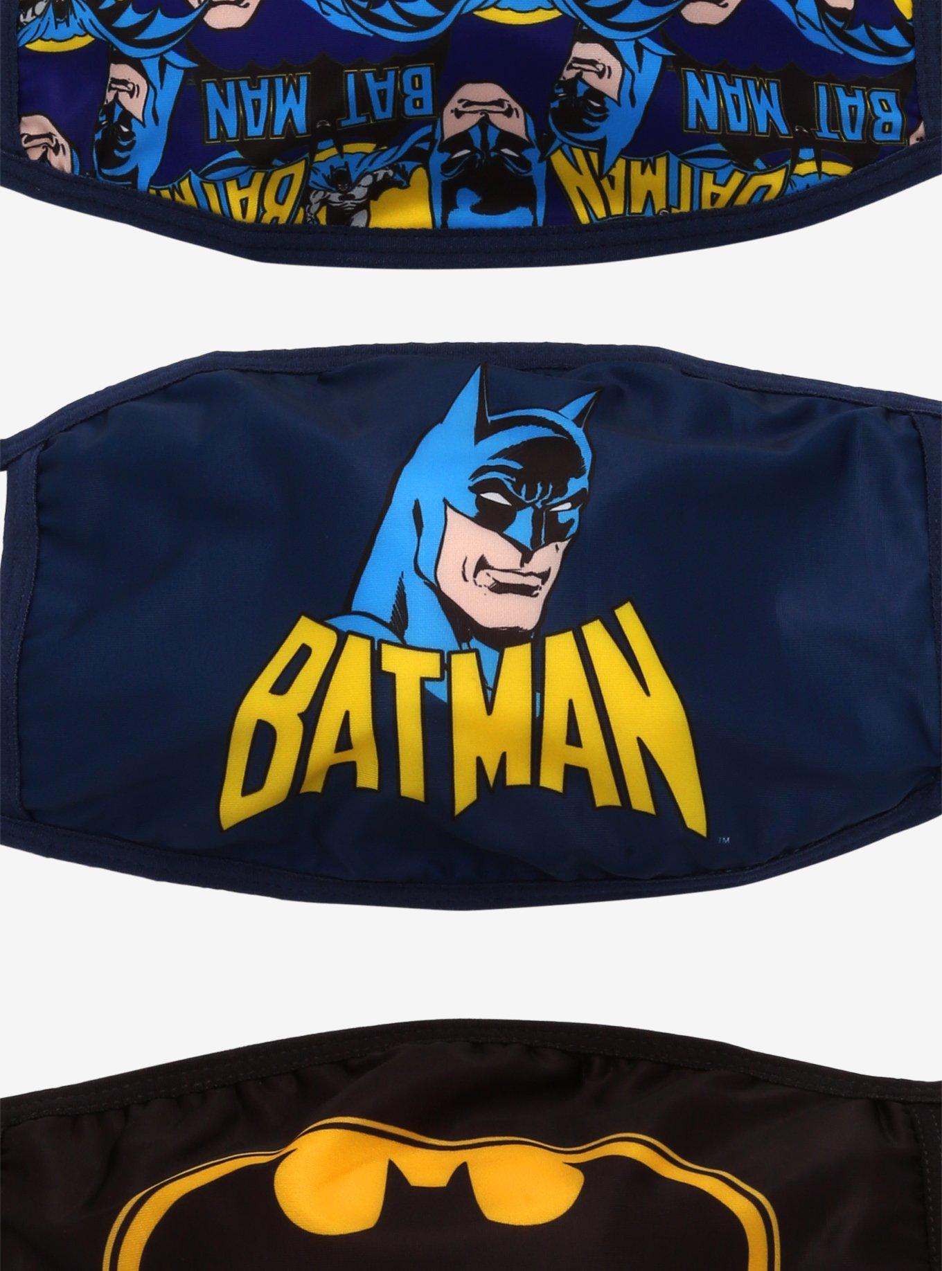 DC Comics Batman Fashion Face Mask Set, , alternate