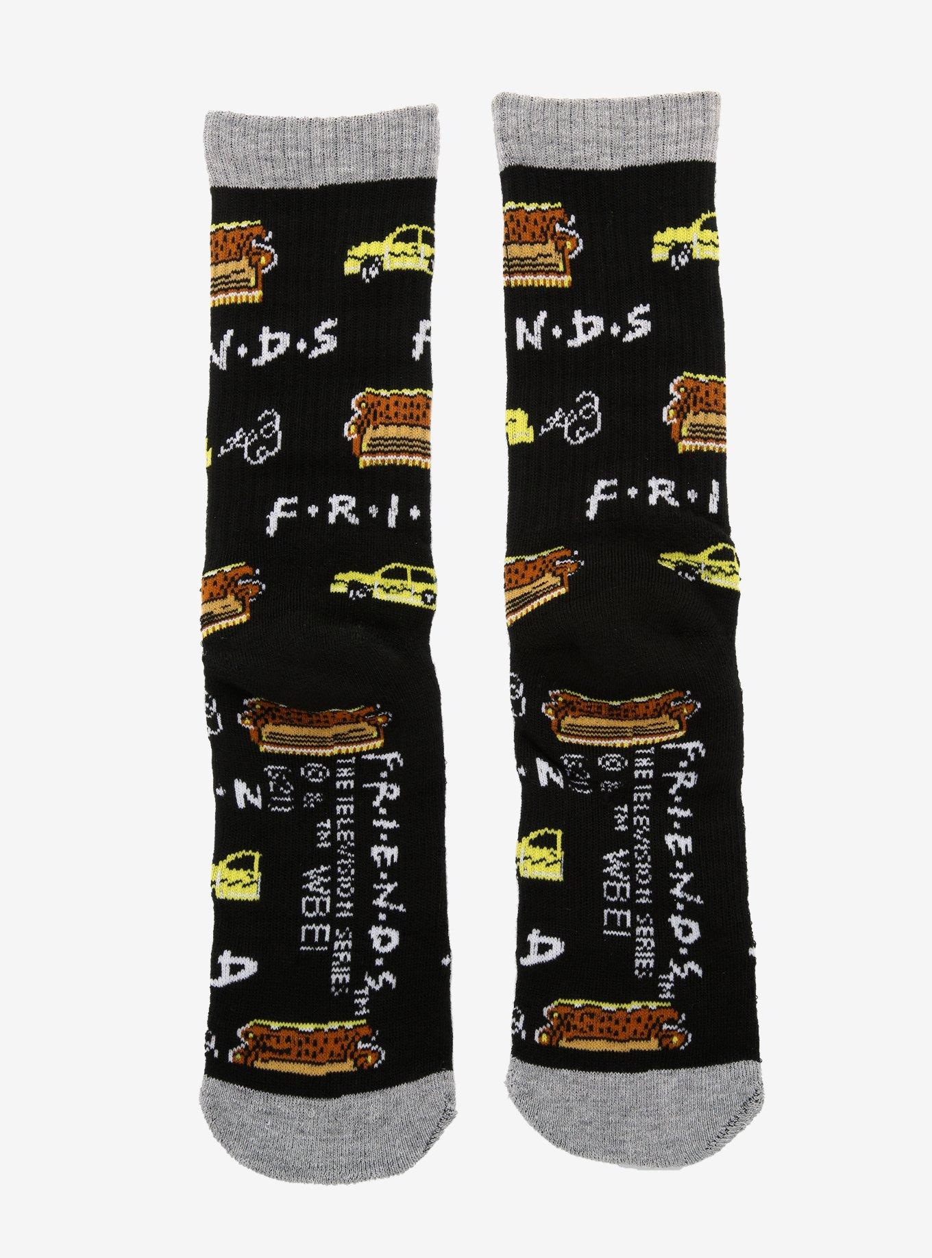 Friends Taxi & Couch Crew Socks, , alternate