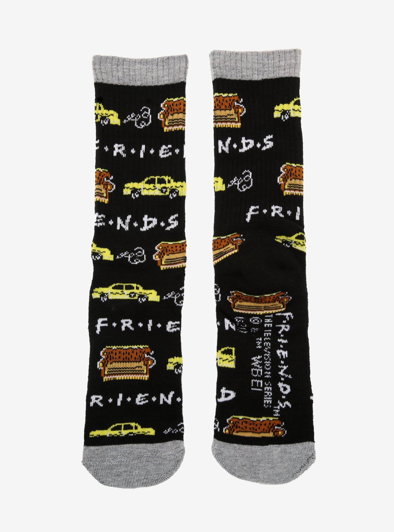 Friends Taxi & Couch Crew Socks, , alternate