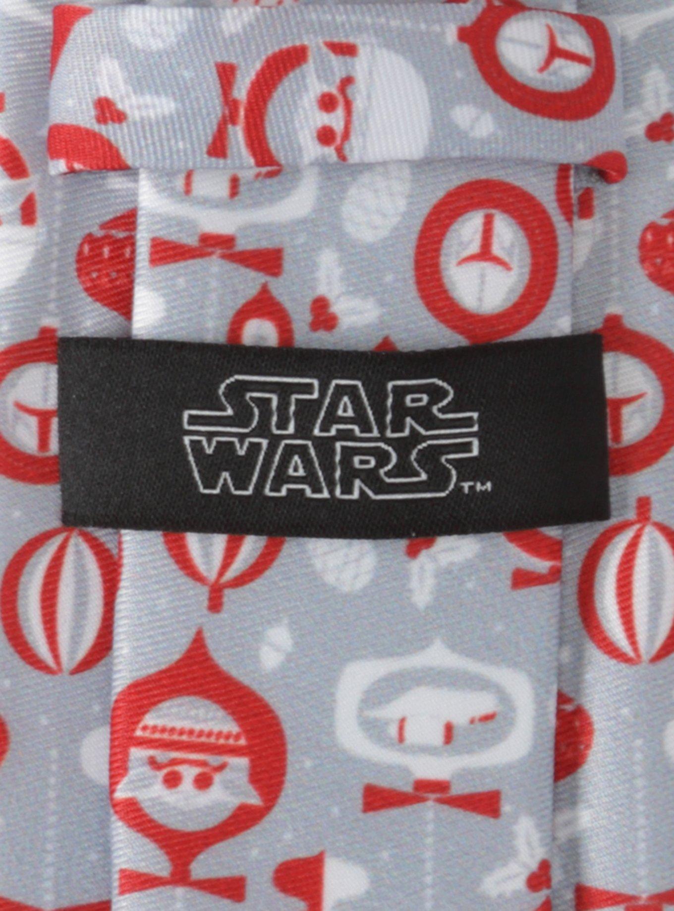 Star Wars The Mandalorian Holiday Red Tie, , alternate