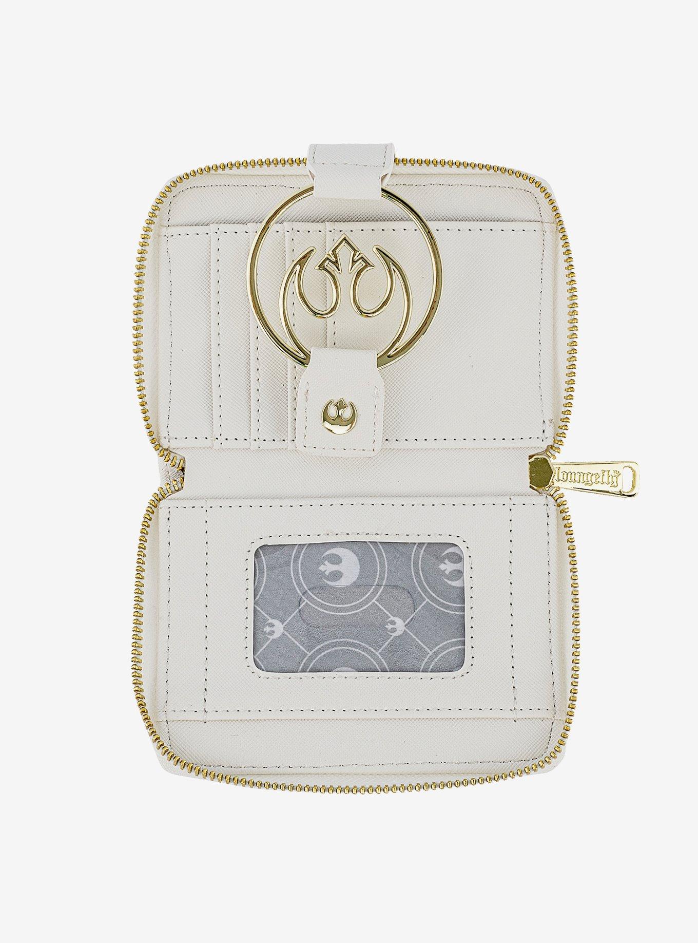 Loungefly Star Wars Gold Rebel Alliance Zipper Wallet, , alternate