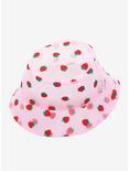 Strawberries Pink Sheer Bucket Hat, , alternate