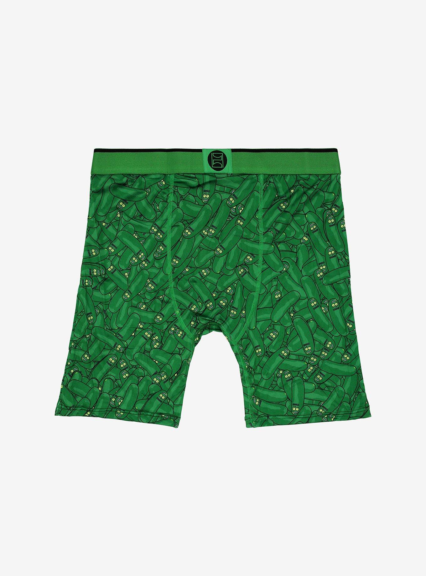 Rick And Morty Pickle Rick Boxer Briefs, MULTI, alternate