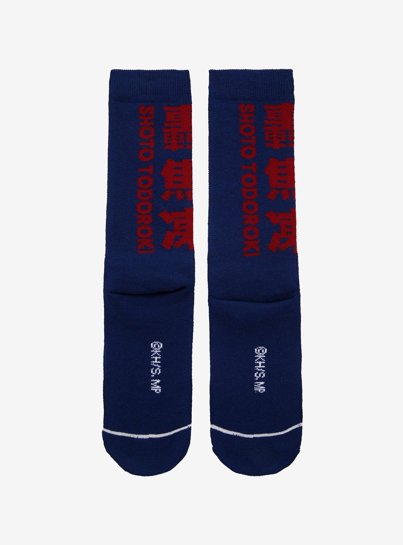 My Hero Academia Todoroki Panel Crew Socks, , alternate