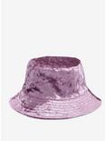 Lavender Crushed Velvet Bucket Hat, , alternate