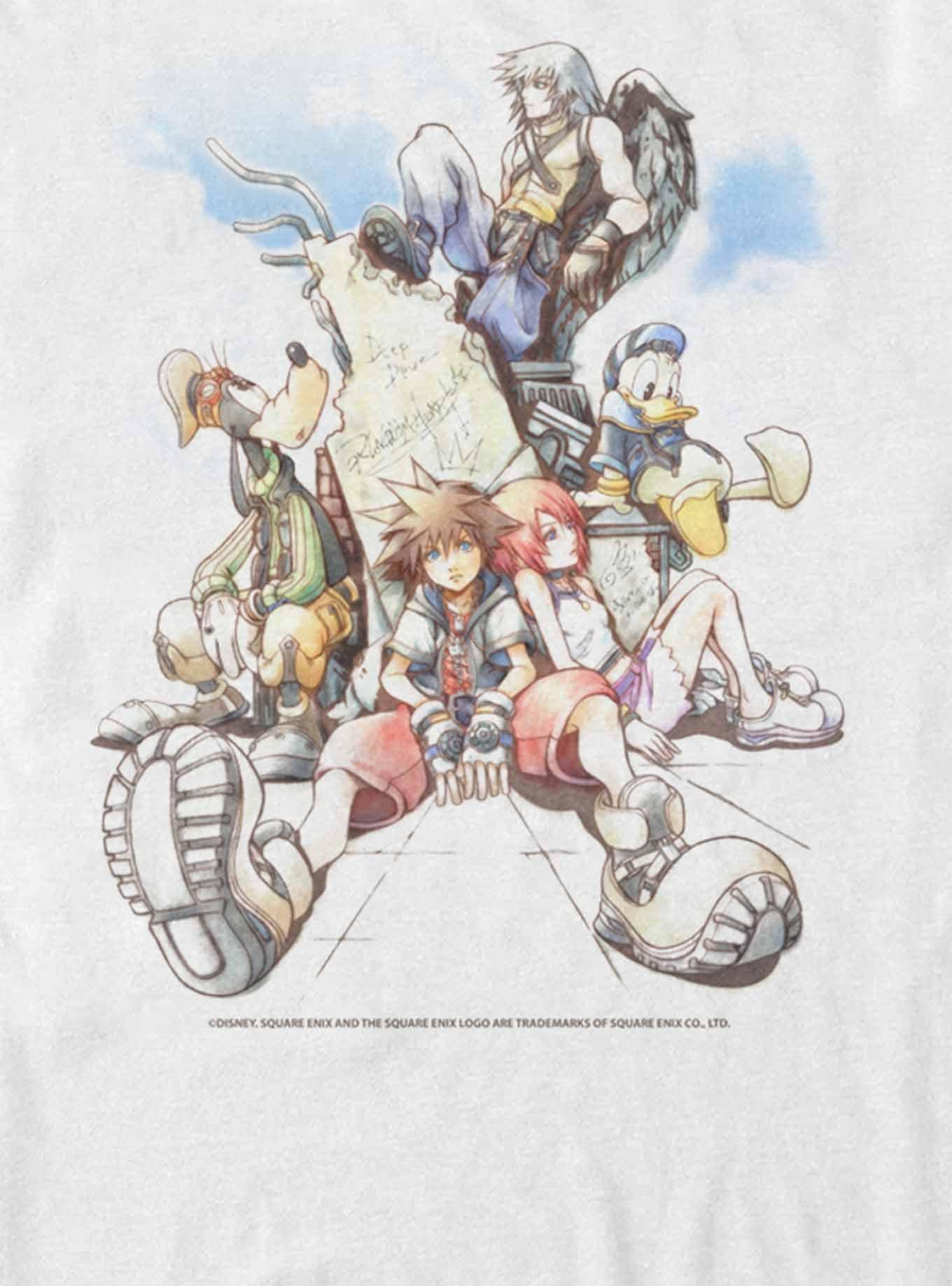 Disney Kingdom Hearts Group In The Clouds T-Shirt, , hi-res