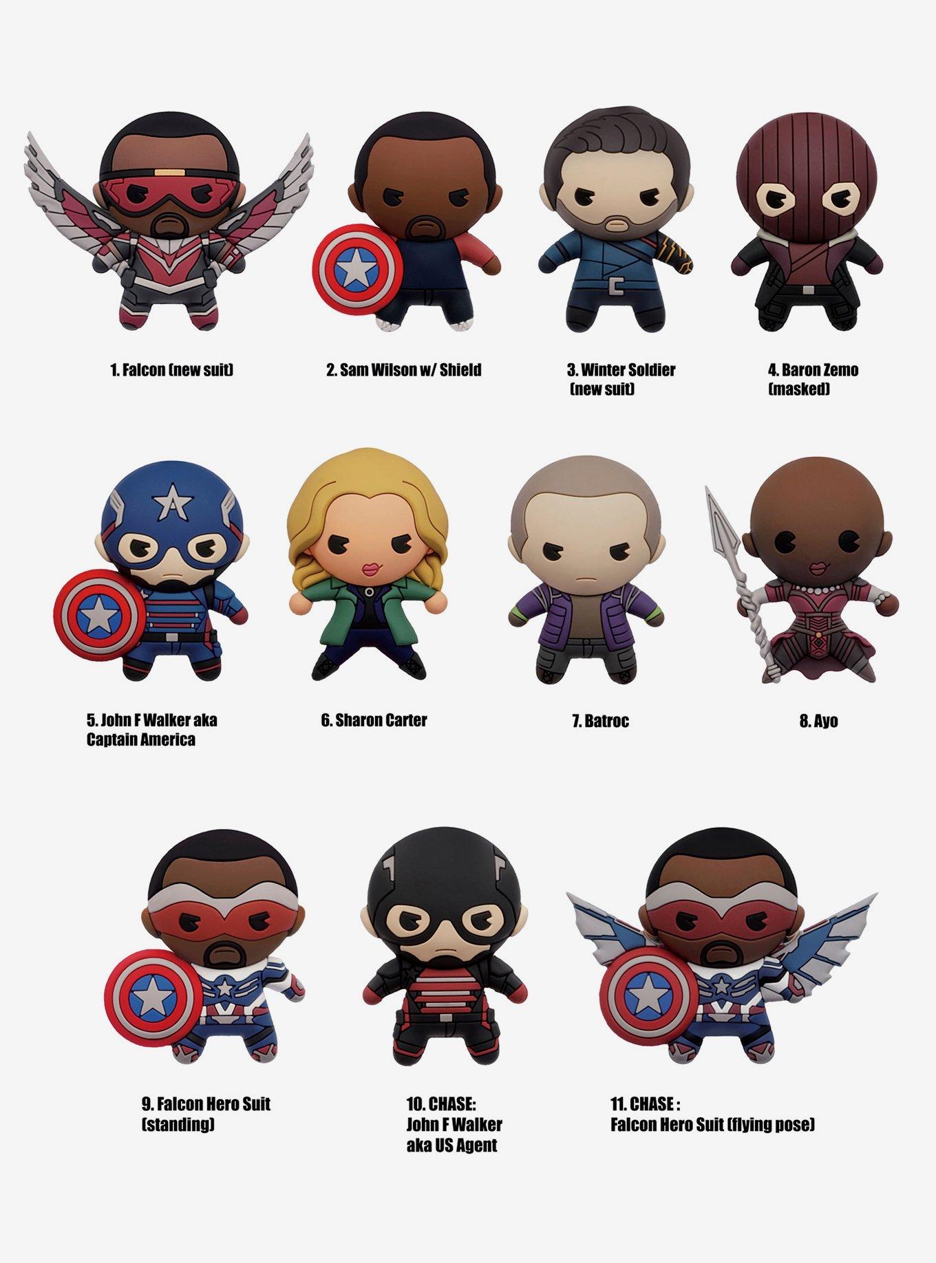 Marvel The Falcon and the Winter Soldier Chibi Blind Bag Figural Bag Clip, , alternate