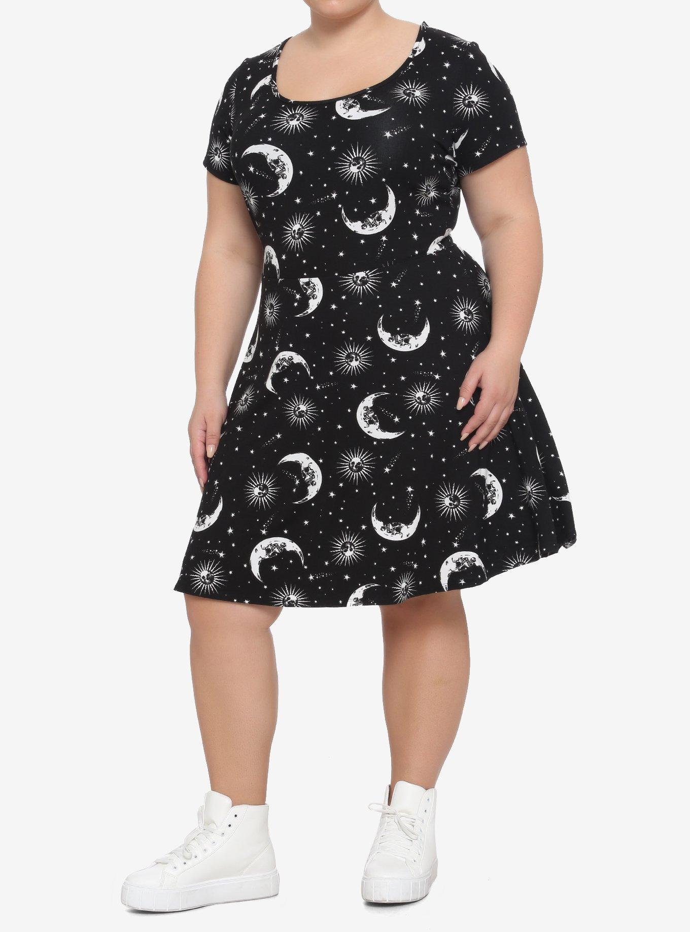 Celestial Strappy Back Dress Plus Size, , alternate