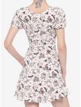 Witchy Florals Empire Dress, WHITE, alternate