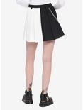Dragon Black & White Split Pleated Chain Skirt, , alternate