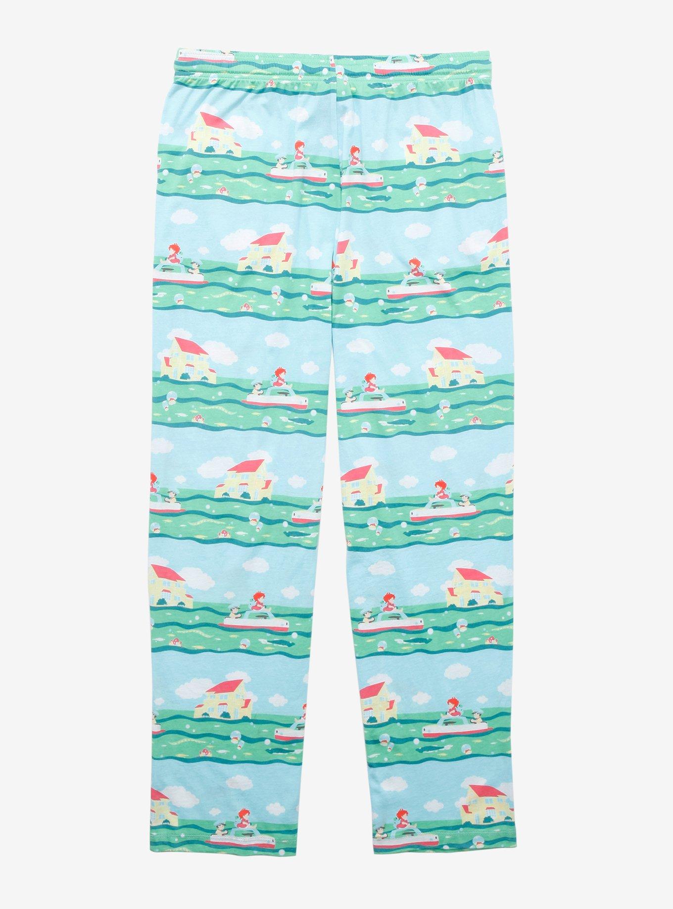 Studio Ghibli Ponyo Allover Print Pajama Pants, MULTI, alternate