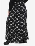 Moon Phases Maxi Skirt Plus Size, BLACK, alternate