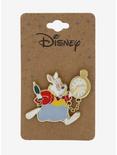 Disney Alice in Wonderland White Rabbit with Watch Enamel Pin - BoxLunch Exclusive, , alternate