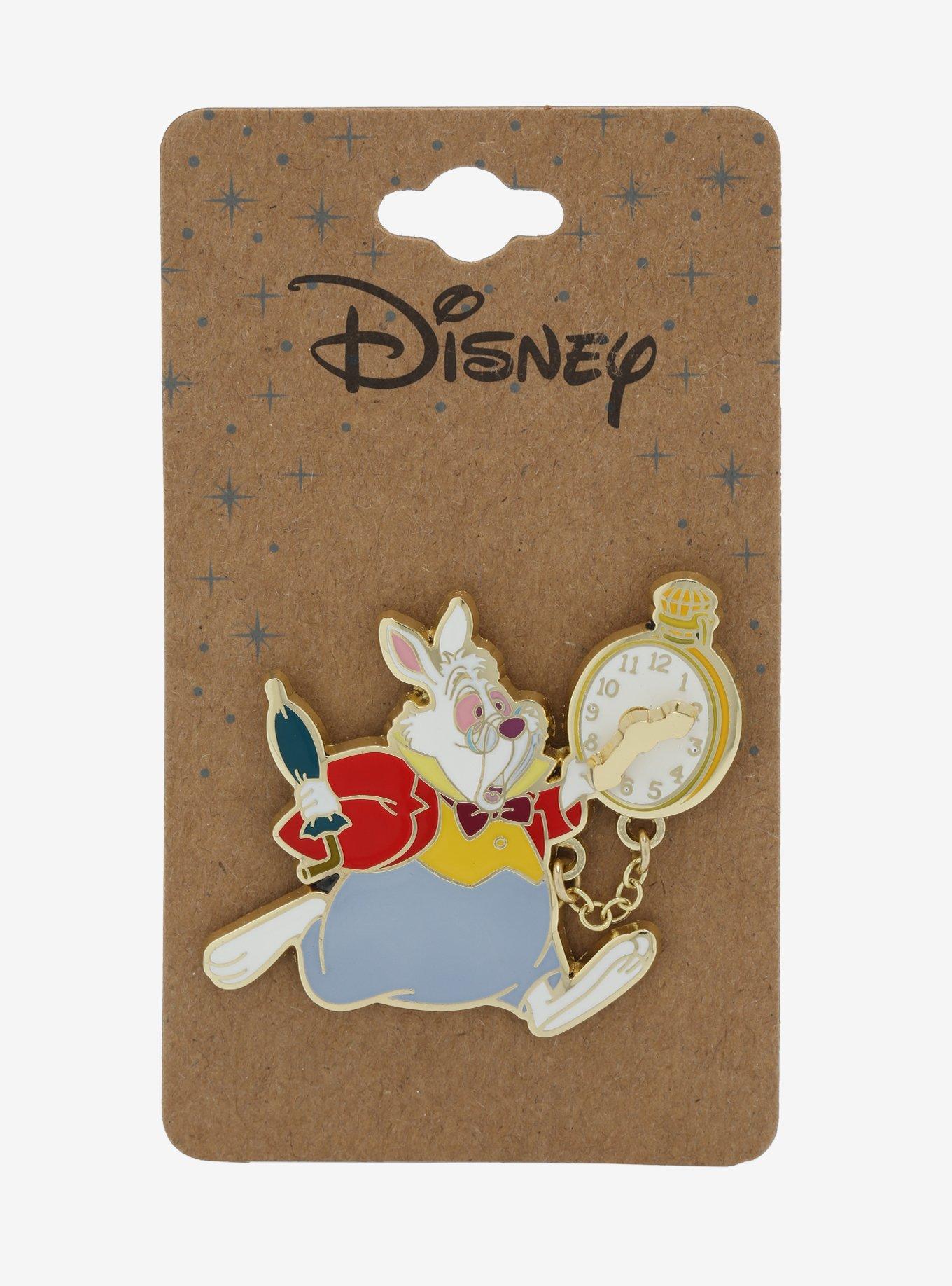 Disney Alice in Wonderland White Rabbit with Watch Enamel Pin - BoxLunch Exclusive, , alternate