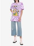 Disney Tangled Rapunzel Tie-Dye Oversized Girls T-Shirt, MULTI, alternate
