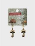 Antique Mushroom & Crystal Drop Earrings, , alternate