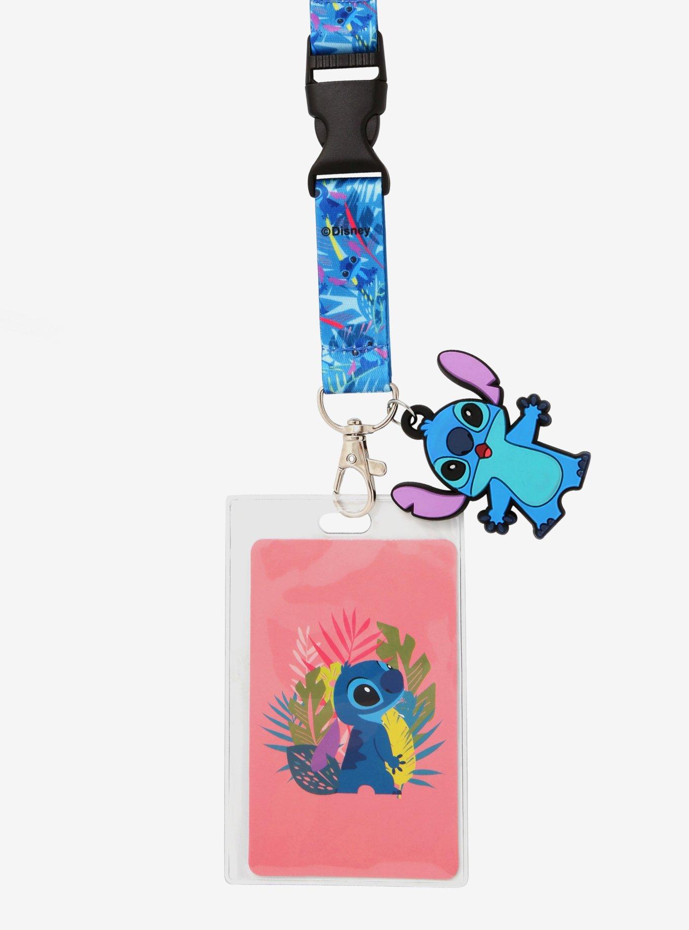 Disney Lilo & Stitch Tropical Leaves Stitch Lanyard, , alternate