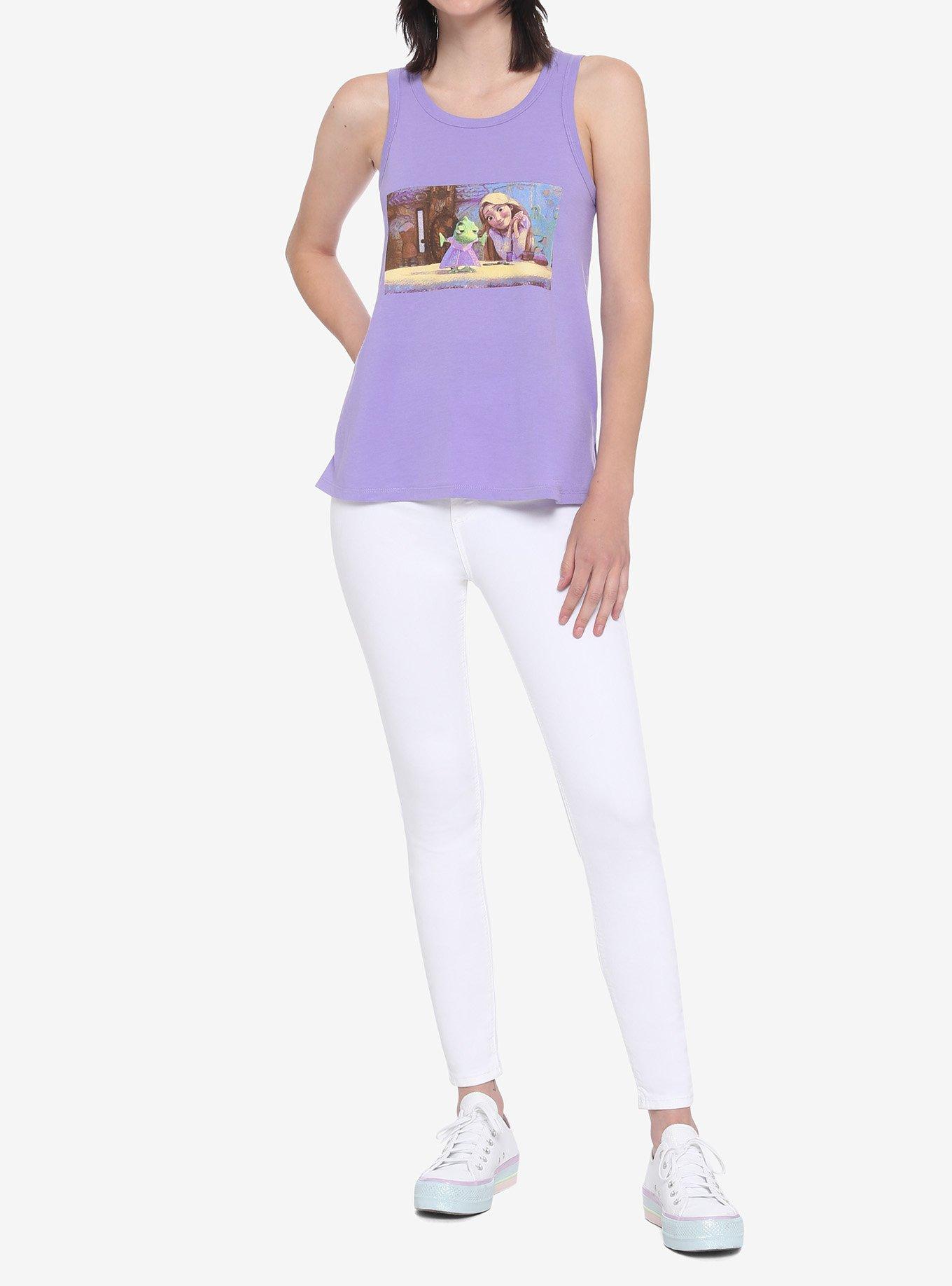 Disney Tangled Pascal Rapunzel Dress Girls Tank Top, MULTI, alternate