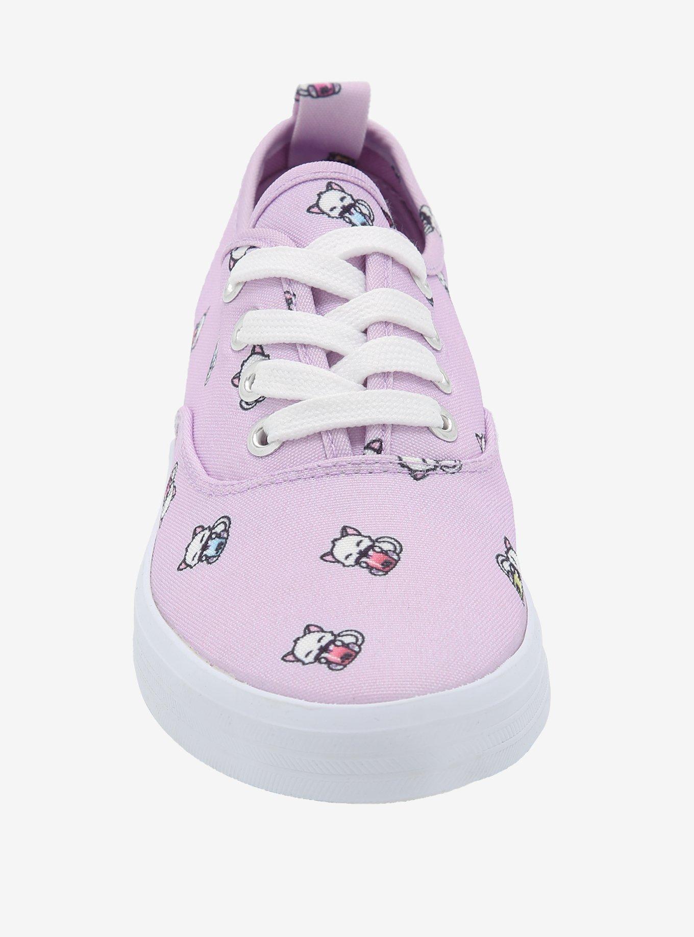 Boba Cats Lilac Lace-Up Sneakers, MULTI, alternate