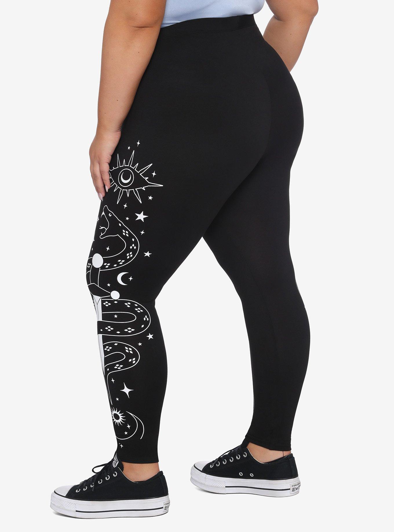 Snake Dagger Celestial Leggings Plus Size, , hi-res