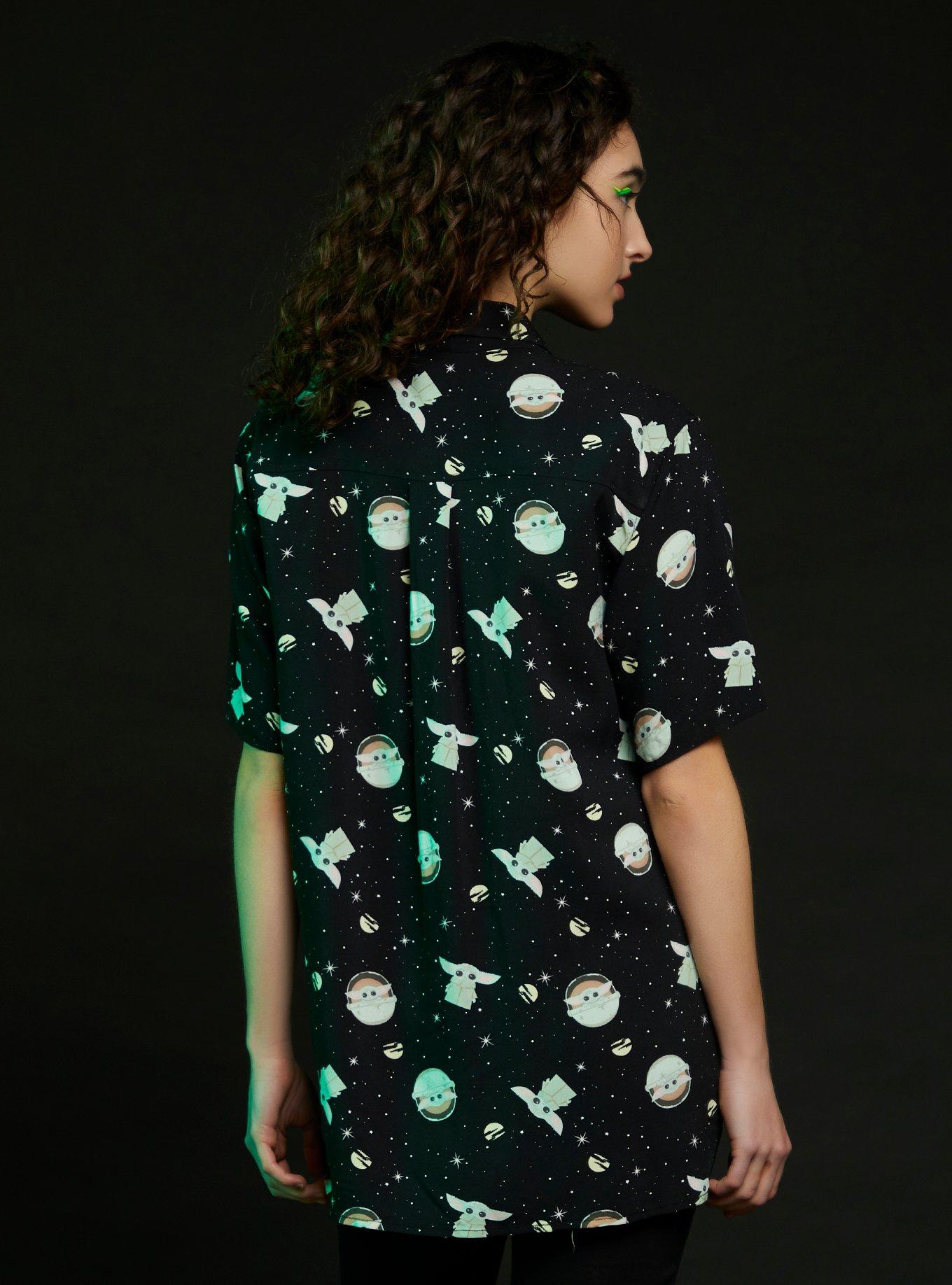 Her Universe Star Wars The Mandalorian The Child Woven Button-Up, MULTI, alternate