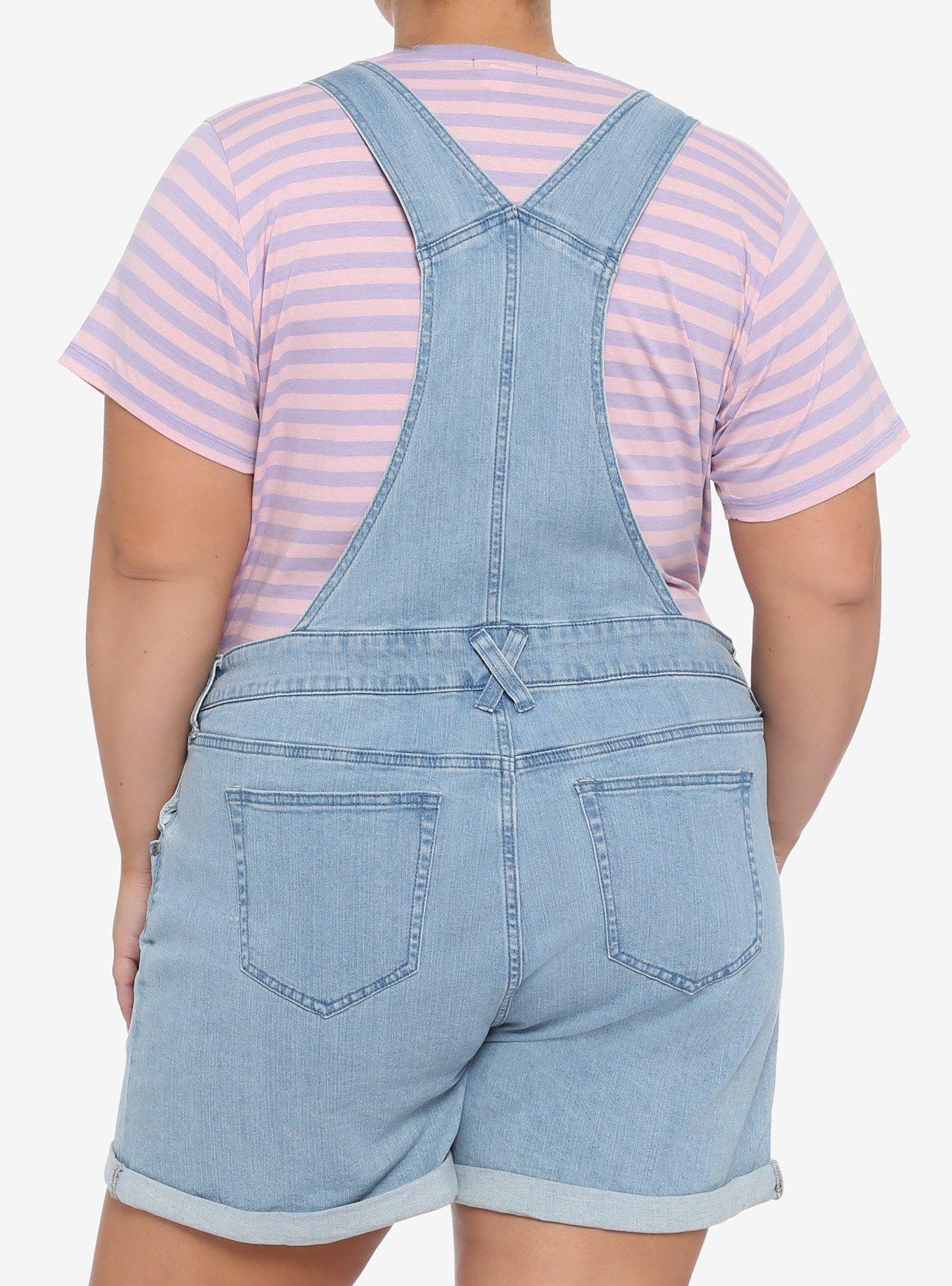 Her Universe Star Wars The Mandalorian The Child Denim Shortalls Plus Size, MULTI, alternate