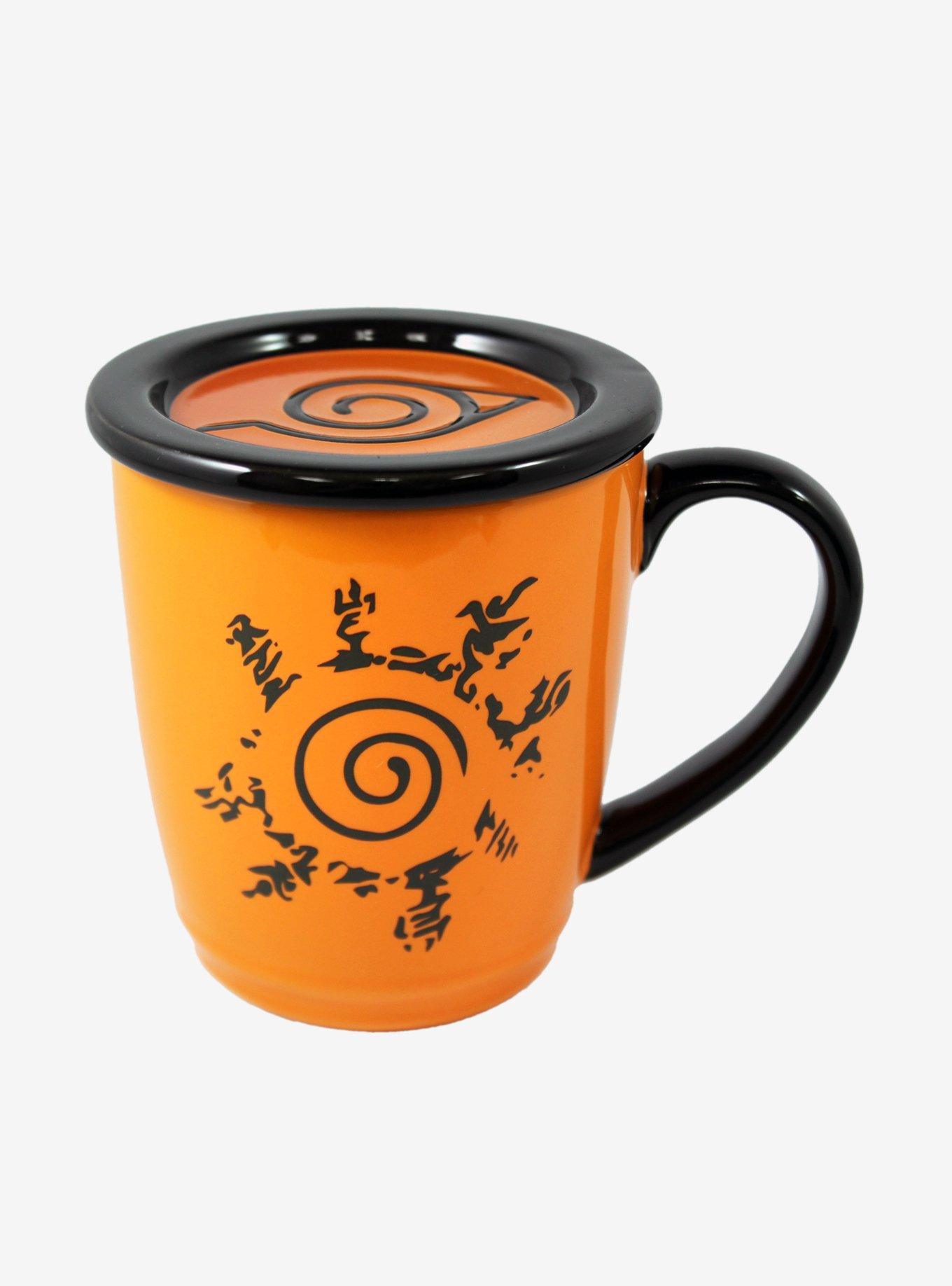 Naruto Shippuden Naruto Hidden Leaf Mug With Coaster Lid, , alternate