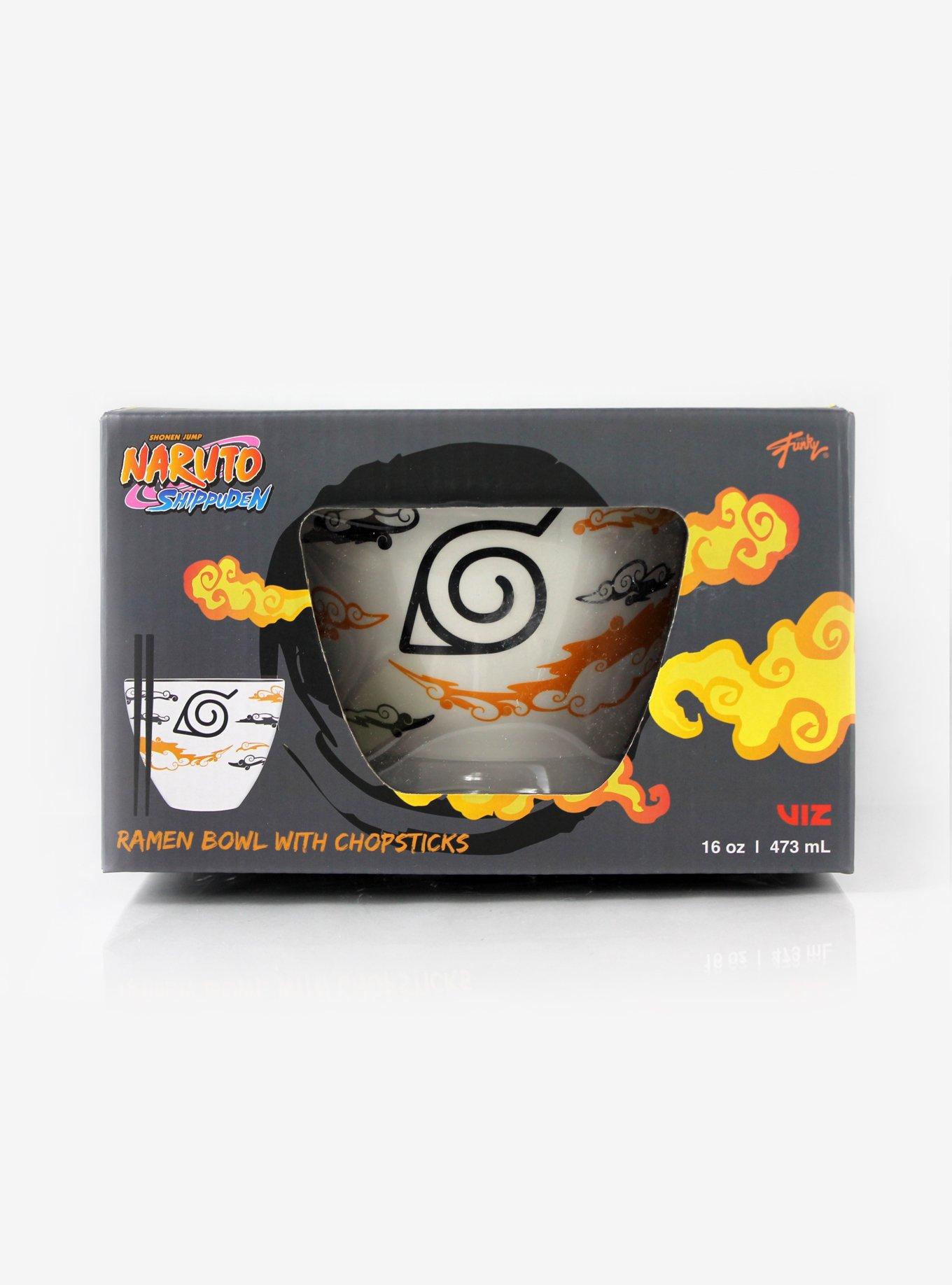 Naruto Shippuden Hidden Leaf Village Ramen Bowl With Chopsticks, , alternate