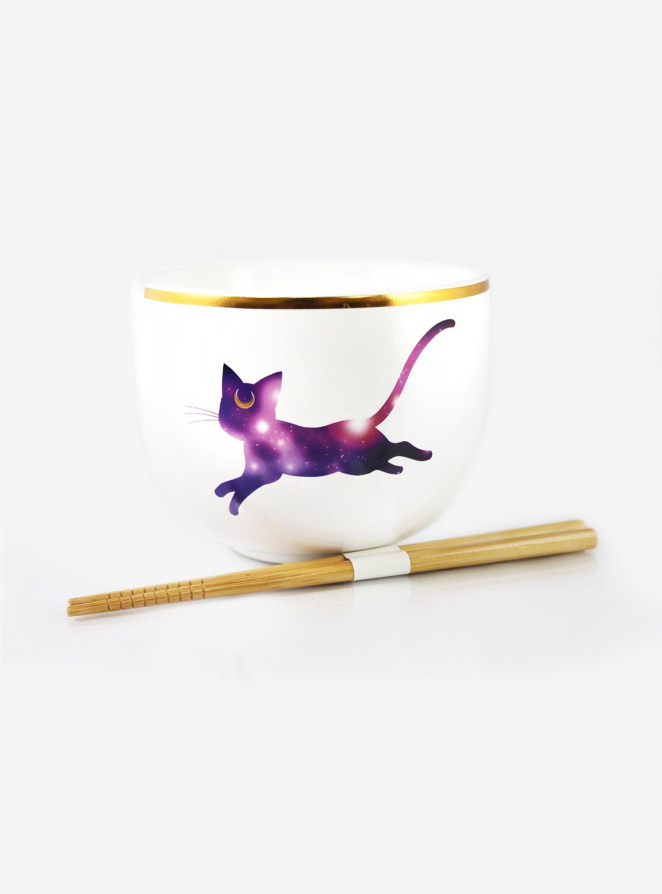 Sailor Moon Luna Ramen Bowl With Chopsticks, , alternate