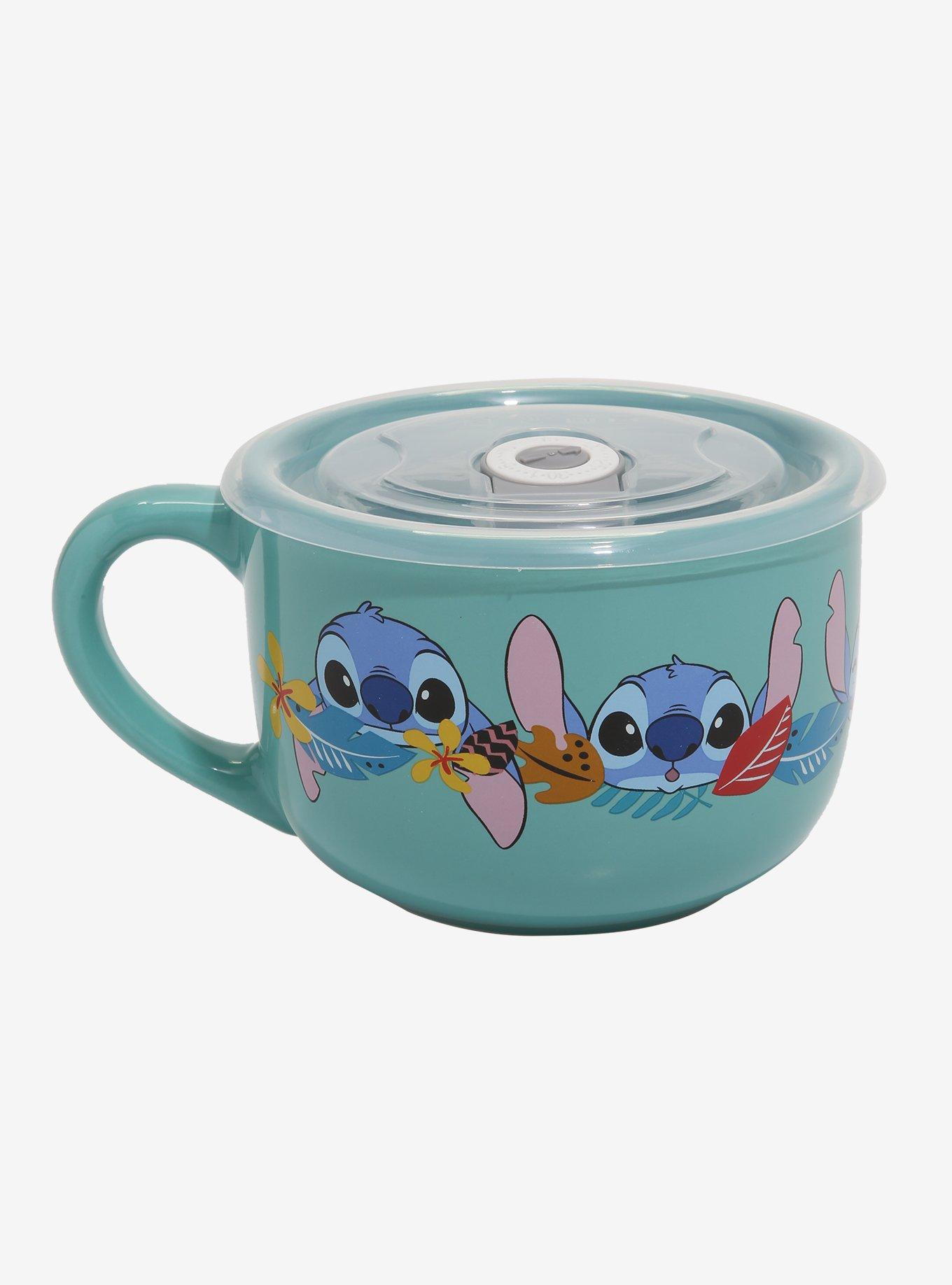 Disney Lilo & Stitch Tropical Stitch Soup Mug With Lid, , alternate