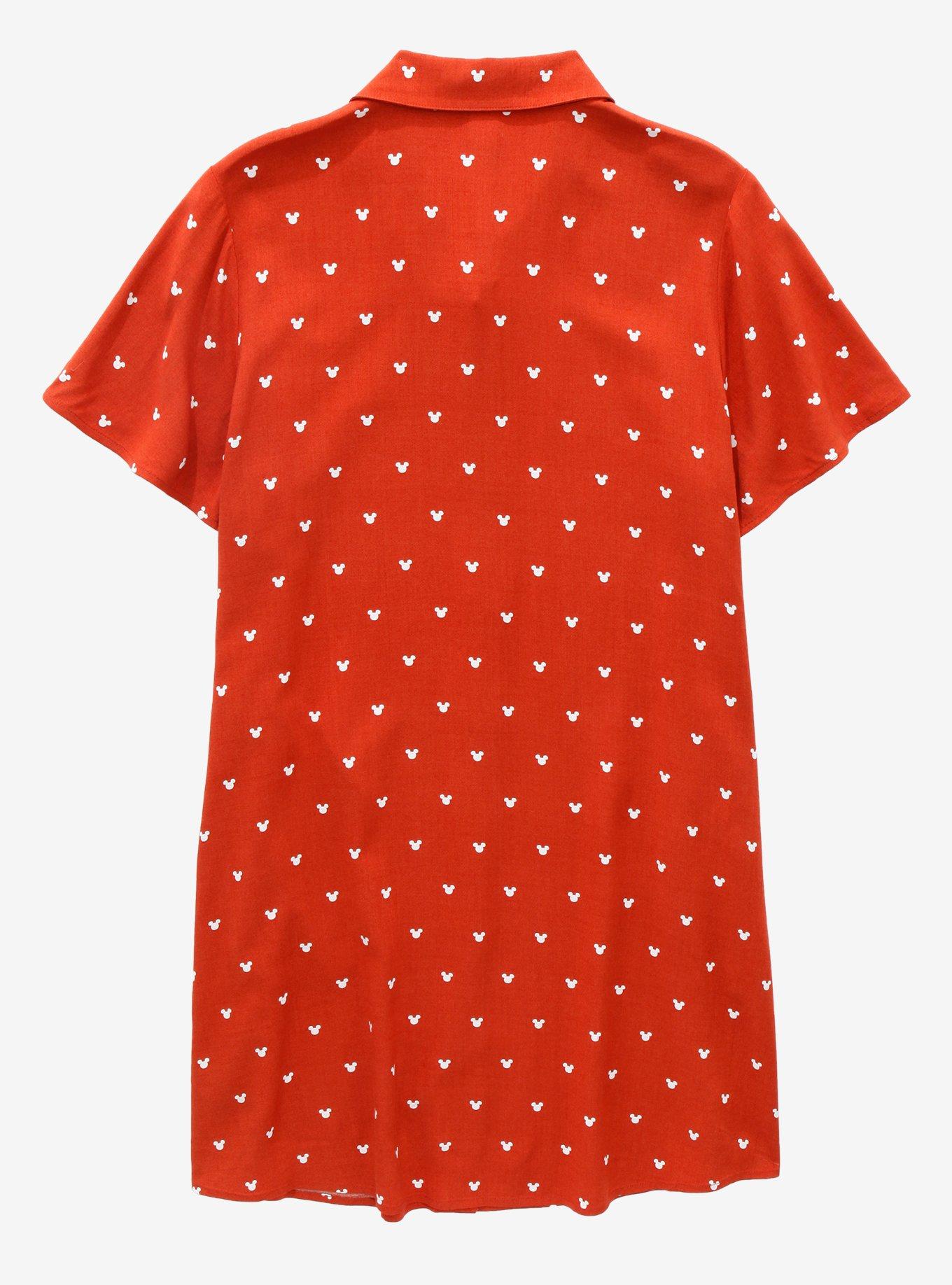 Her Universe Disney Mickey Mouse Allover Print Button-Front Dress, MULTI, alternate