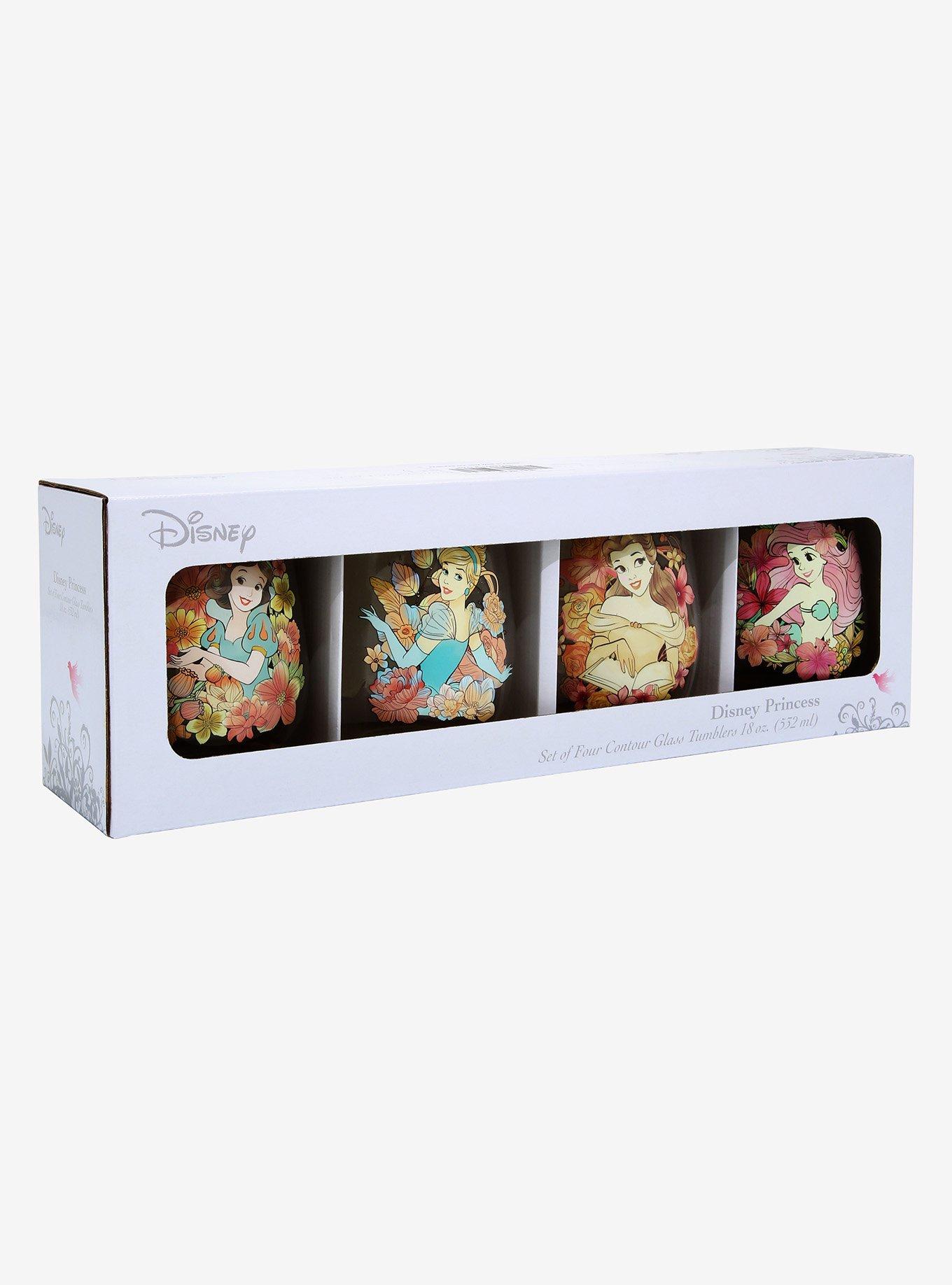 Disney Princess Floral Glass Tumbler Set, , alternate